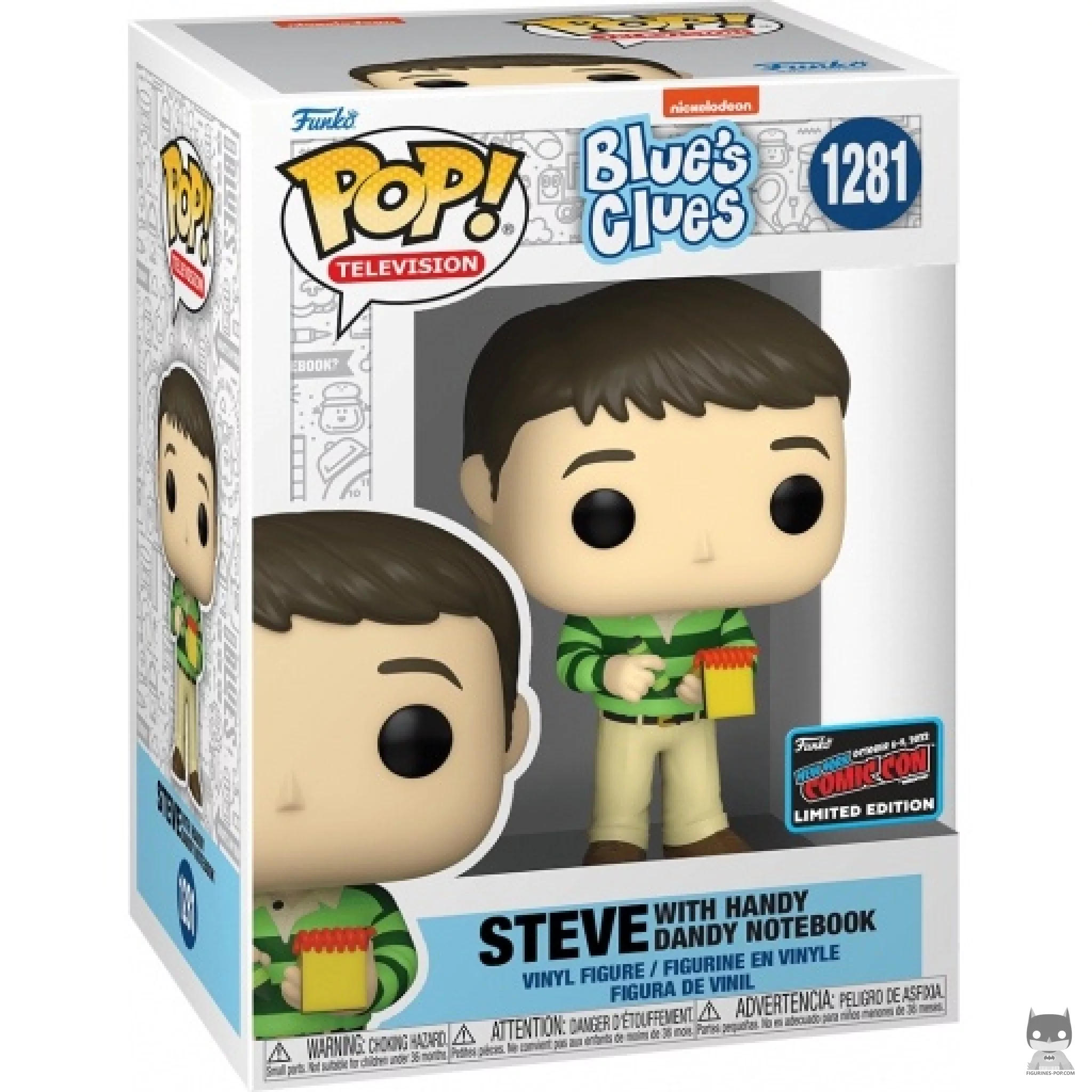 Figura Funko Pop! Steve con el cuaderno en su caja