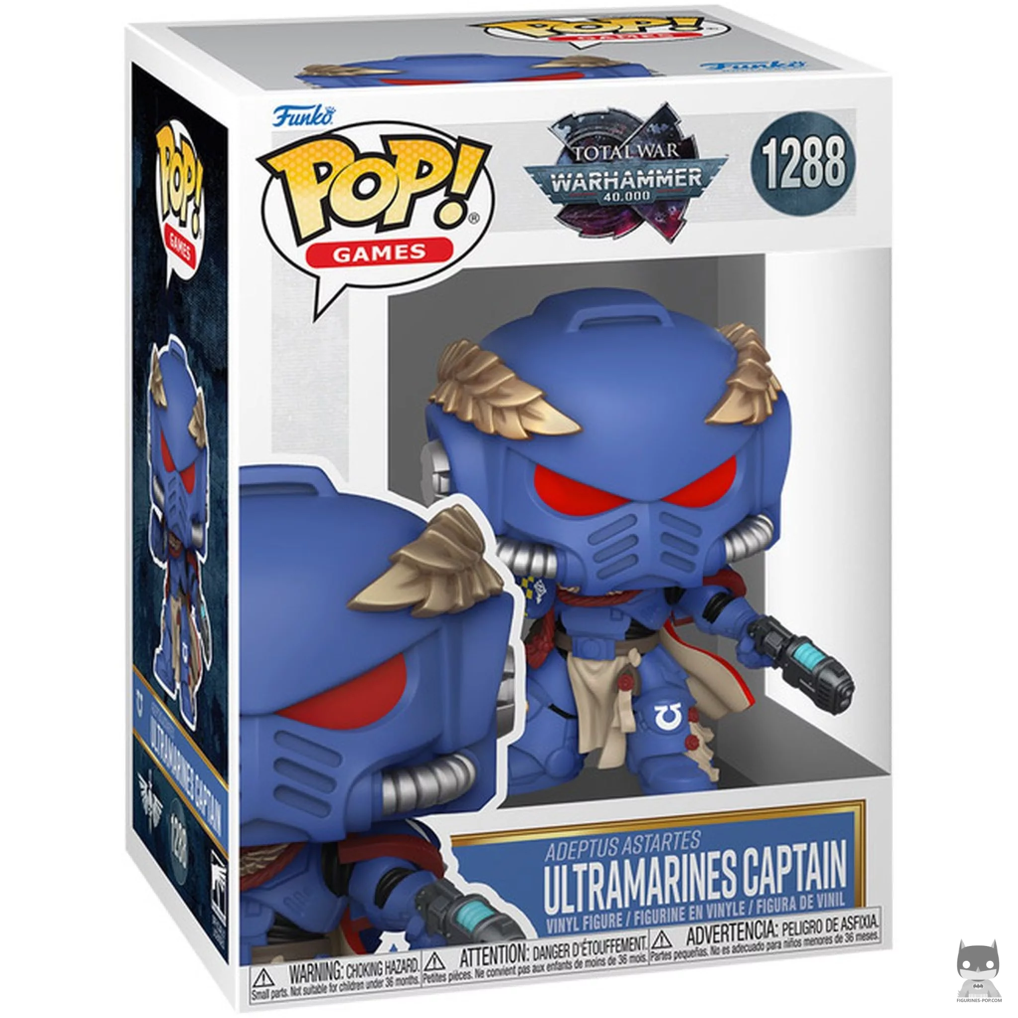 Figura Funko Pop! Capitán de los Ultramarines en su caja