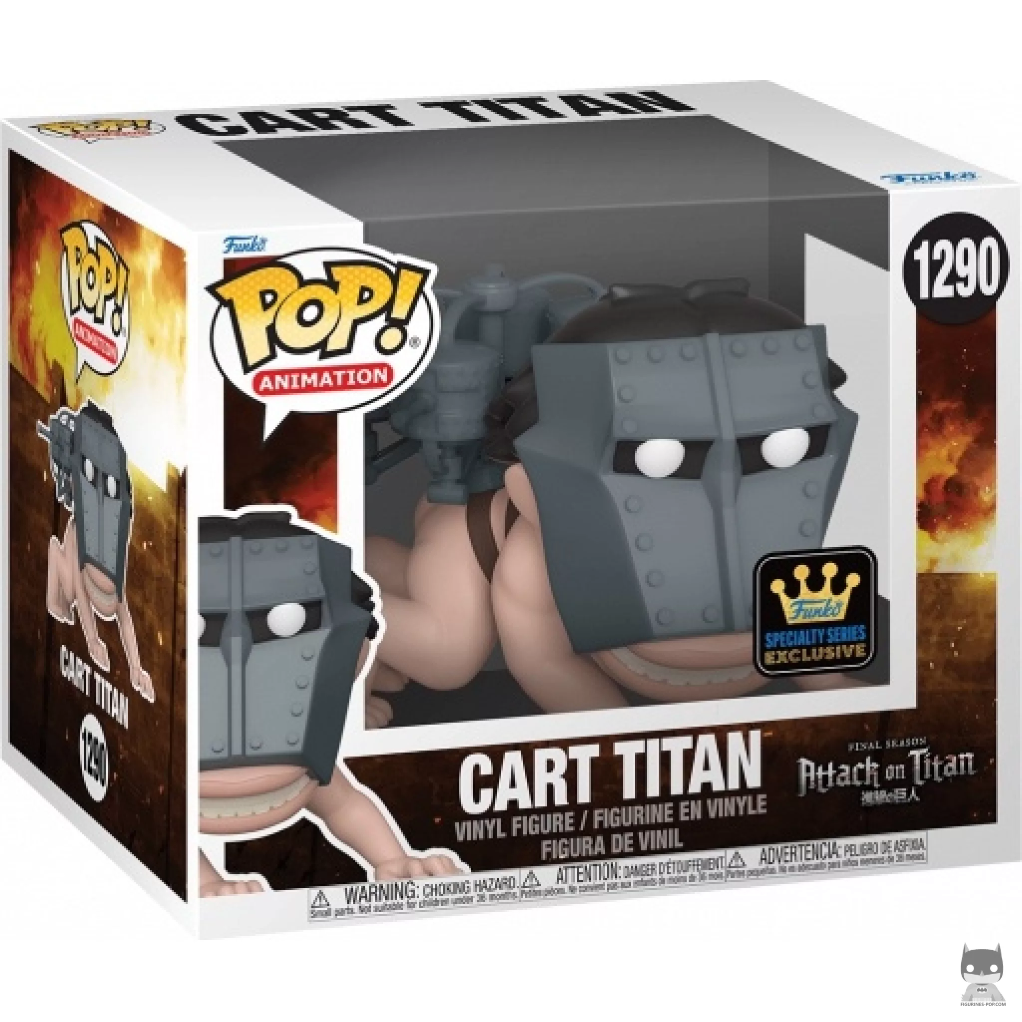 Figura Funko Pop! Titán Carguero en su caja