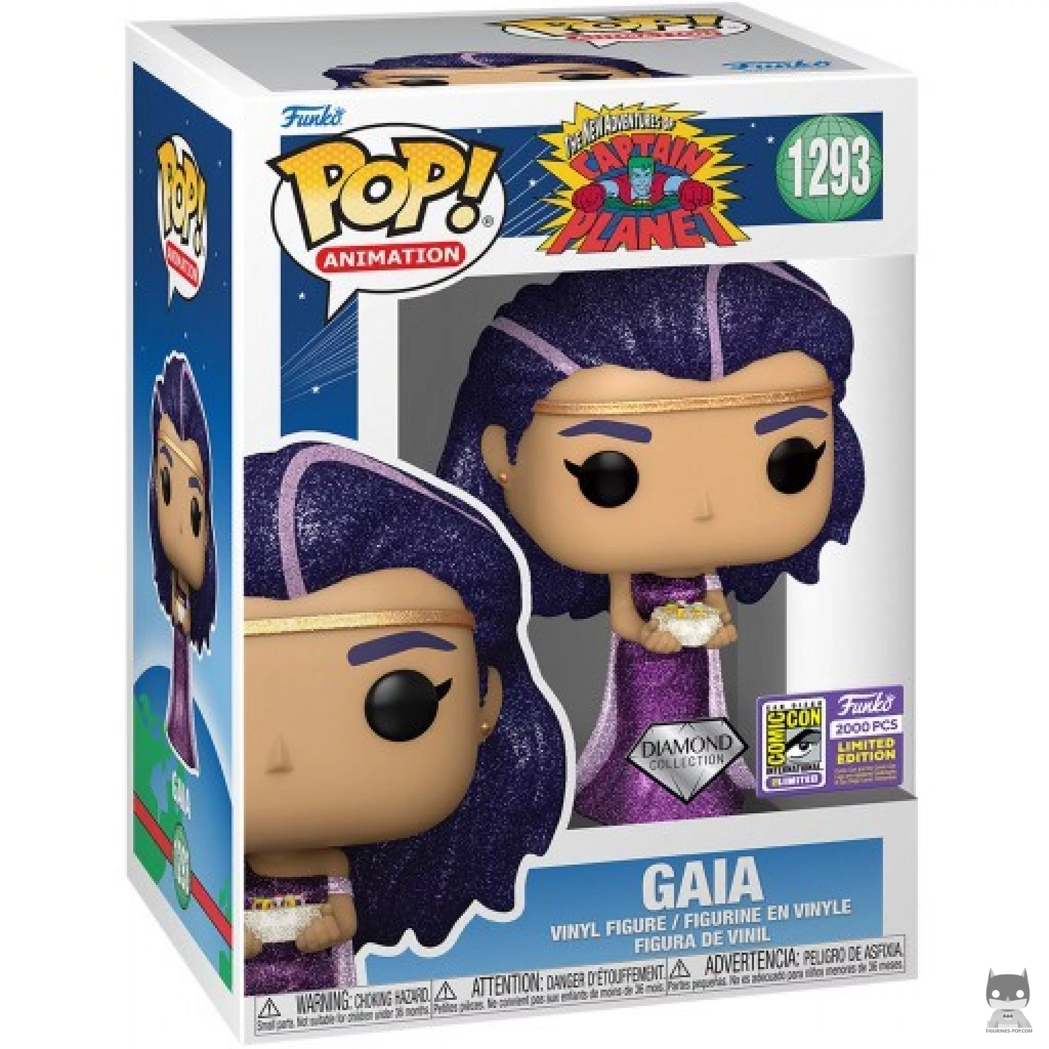 Figura Funko Pop! Gaia (Purpurina diamante) en su caja