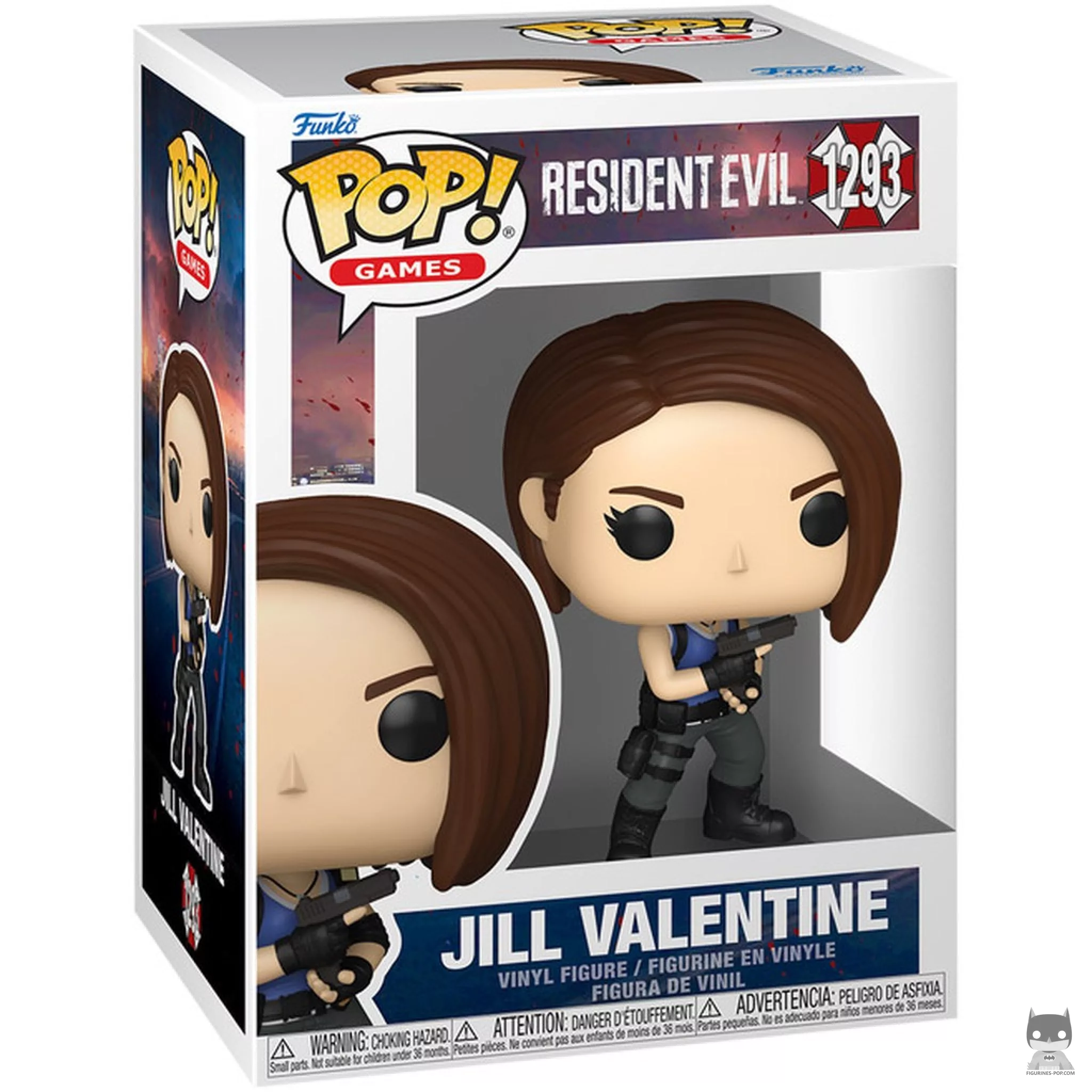 Figura Funko Pop! Jill Valentine en su caja