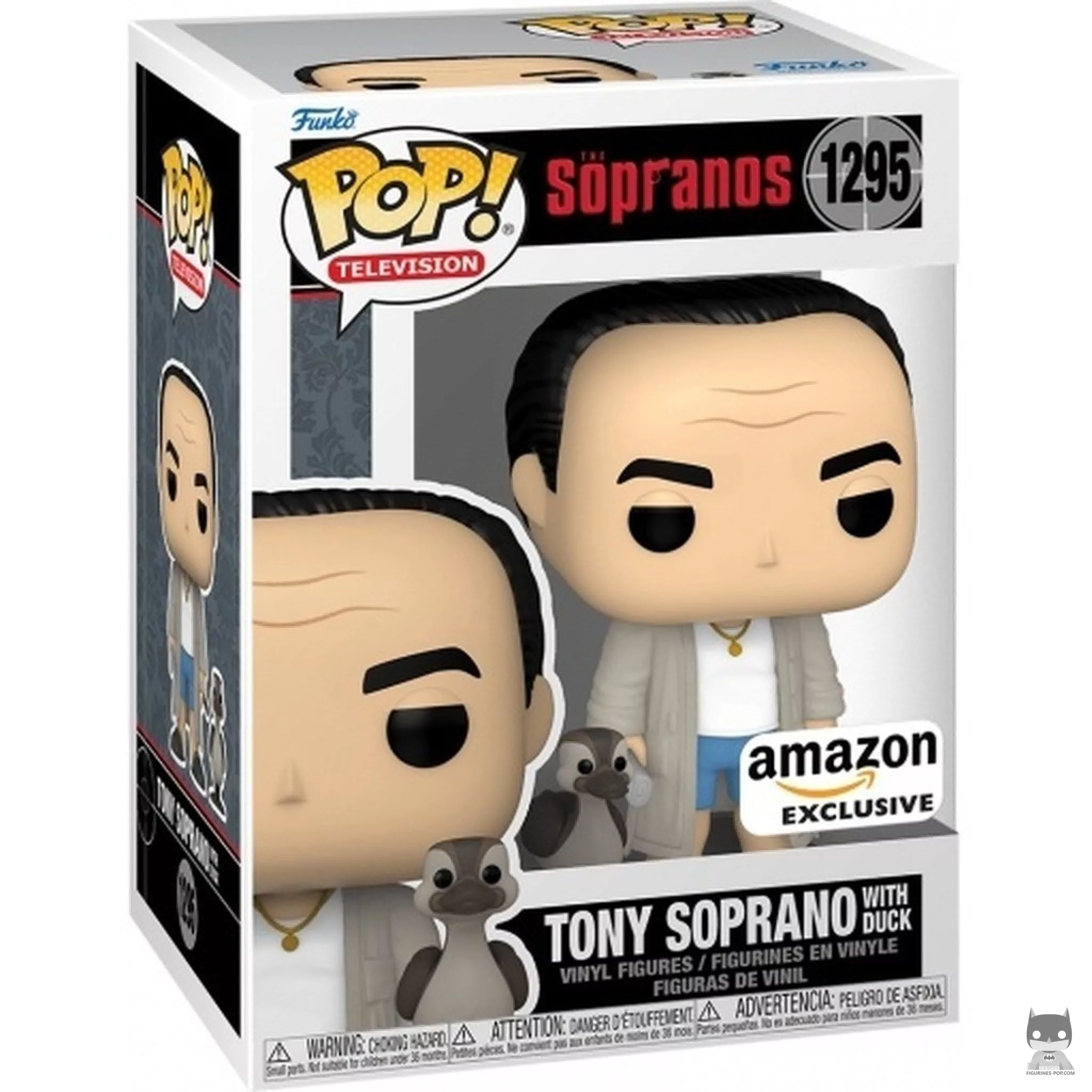 Figura Funko Pop! Tony Soprano con pato en su caja