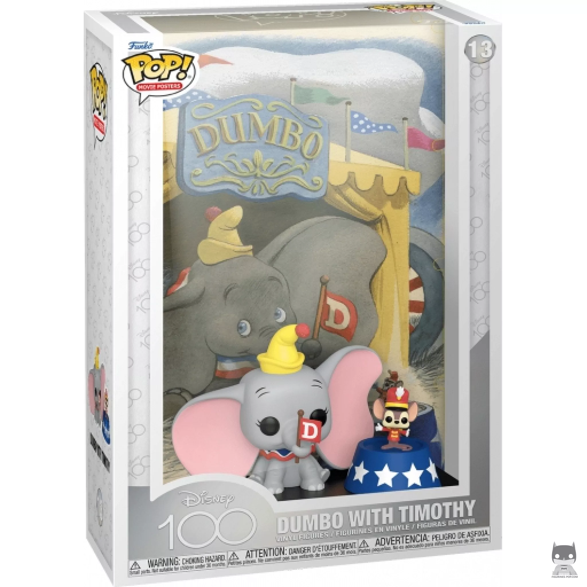 Figura Funko Pop! Dumbo con Timothy en su caja