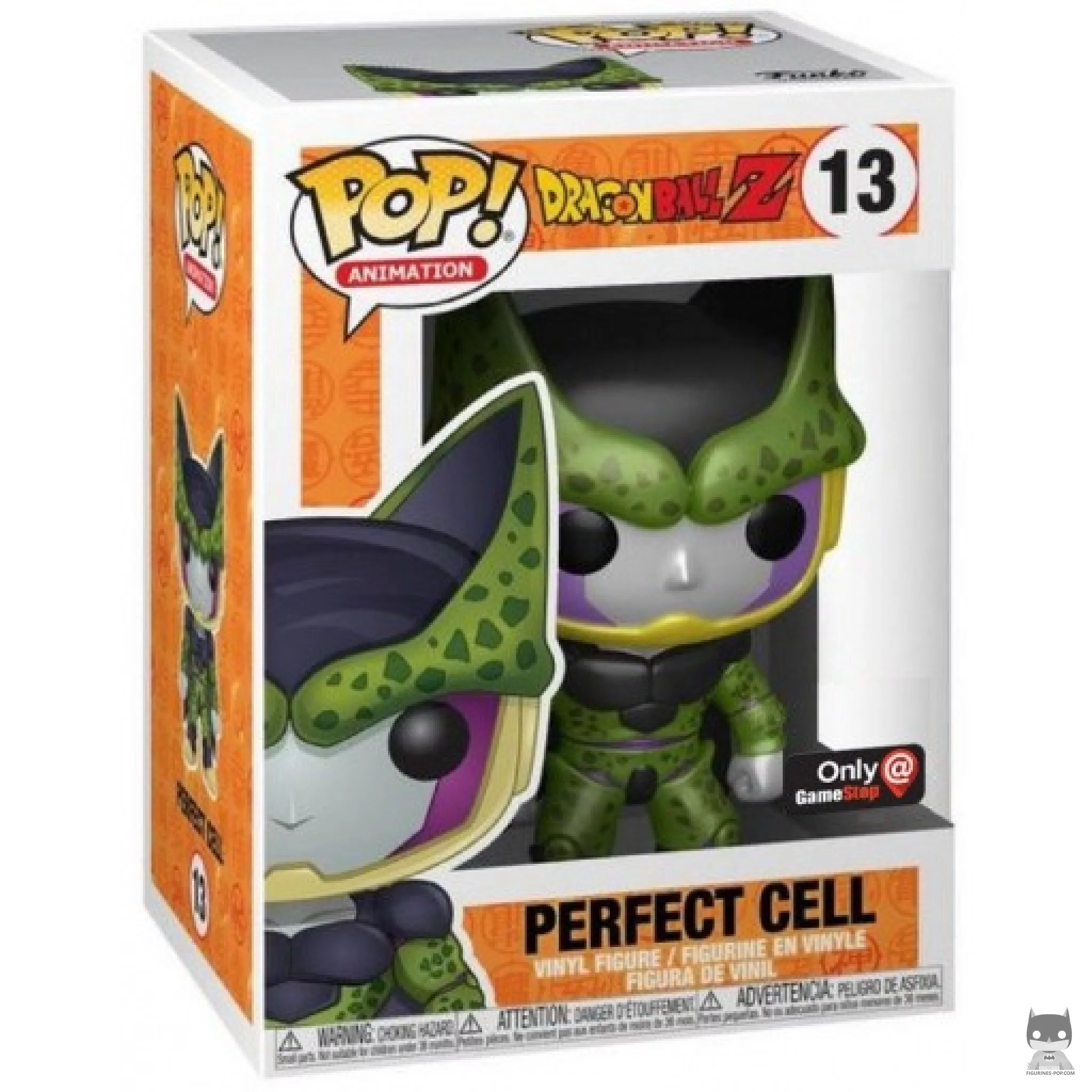 Figura Funko Pop! Cell Perfecto (Metalizado) en su caja