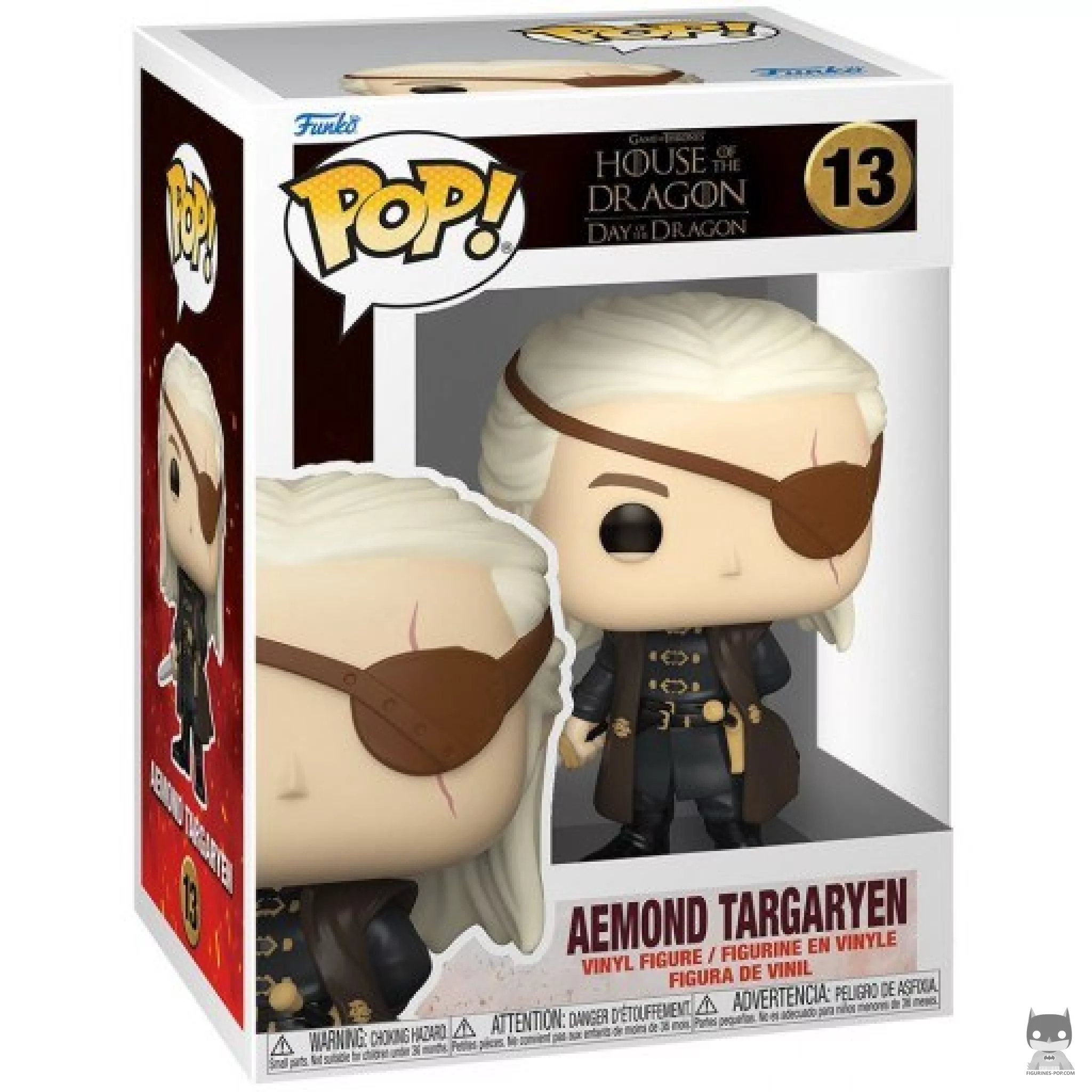 Figura Funko Pop! Aemond Targaryen en su caja
