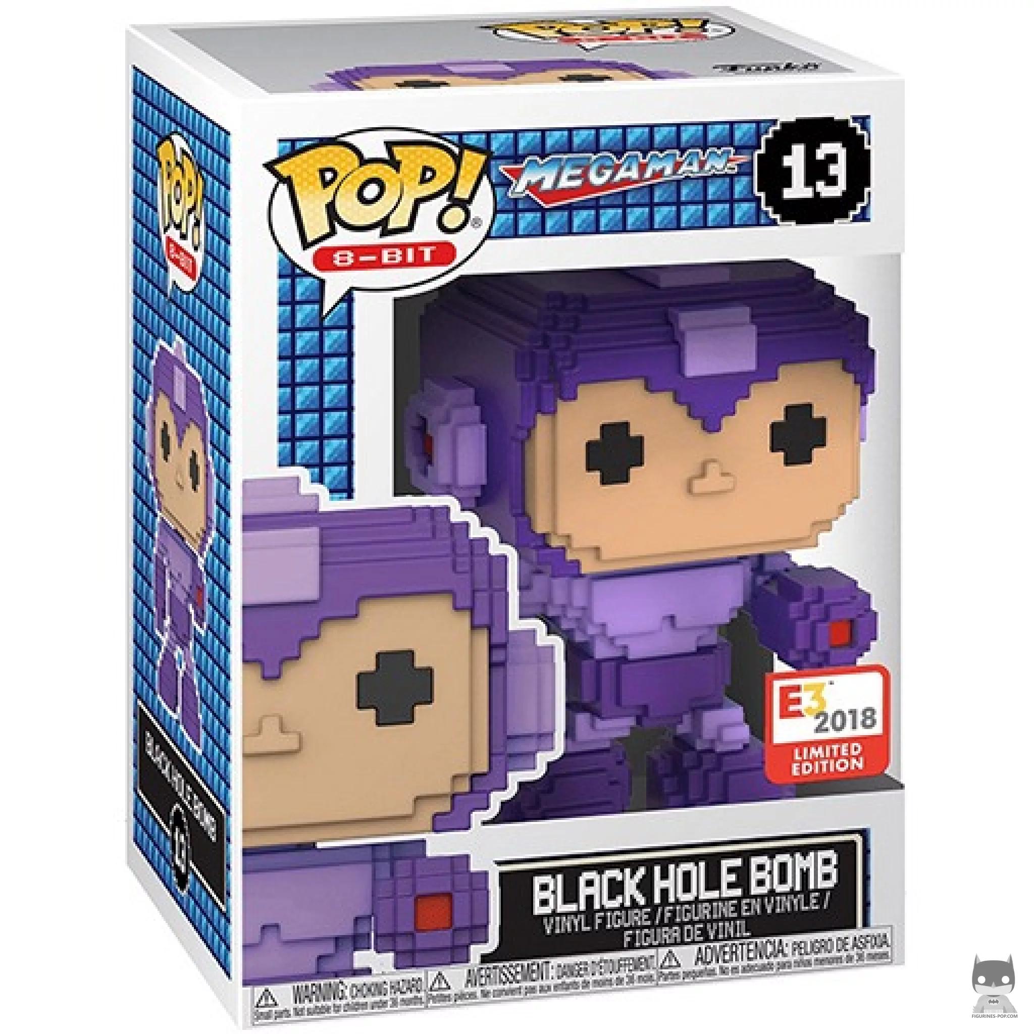 Figura Funko Pop! Mega Man (Black Hole Bomb) en su caja