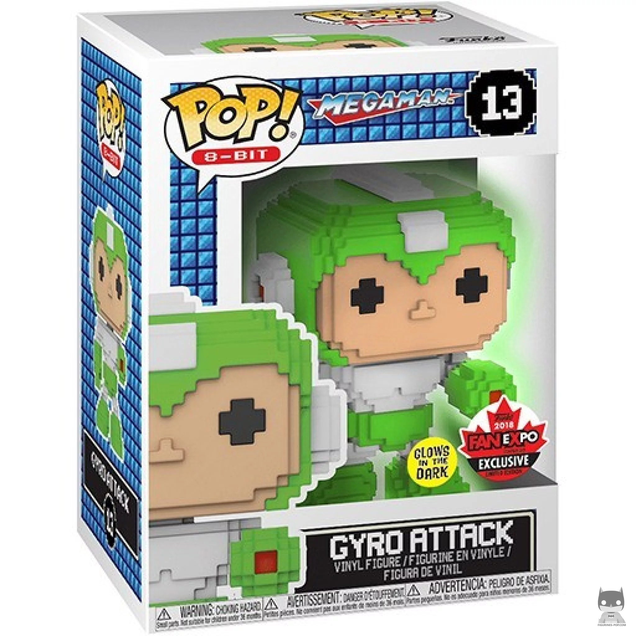 Figura Funko Pop! Mega Man (Gyro Attack) en su caja