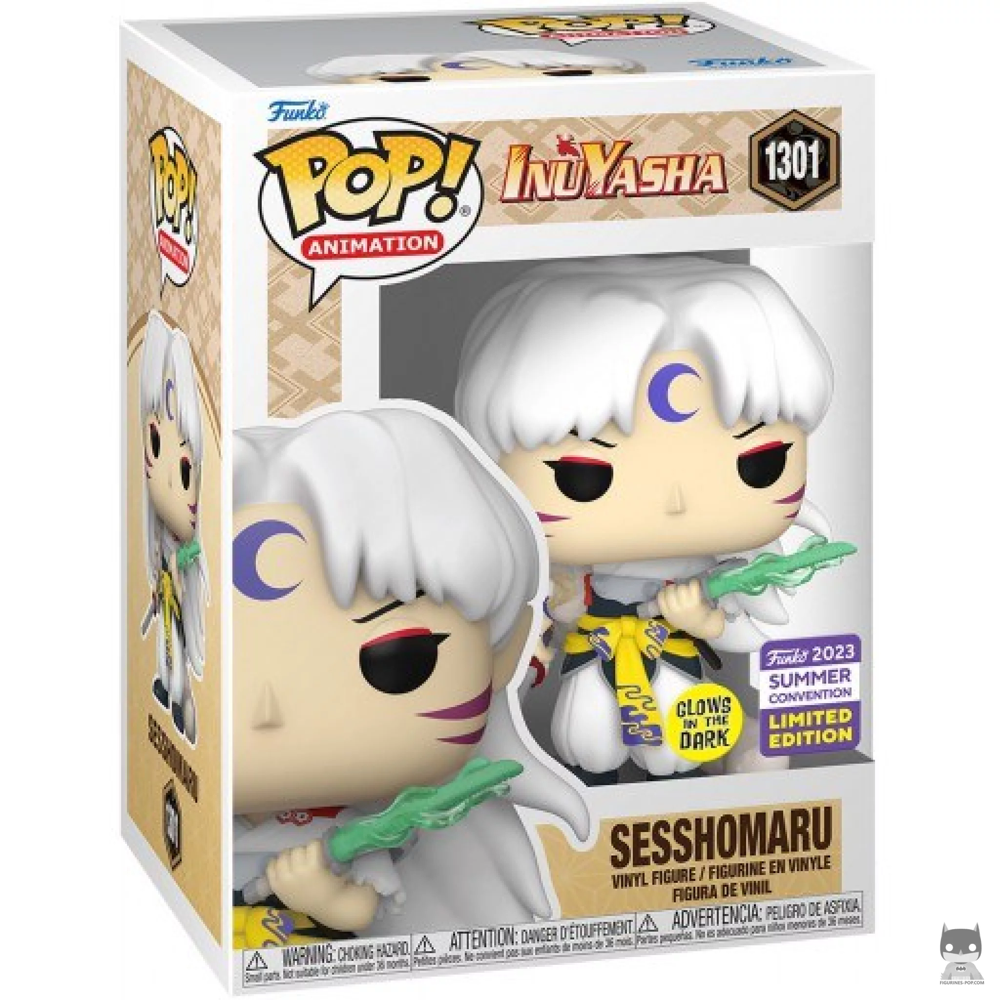 Figura Funko Pop! Sesshômaru (Brilla en la oscuridad) en su caja
