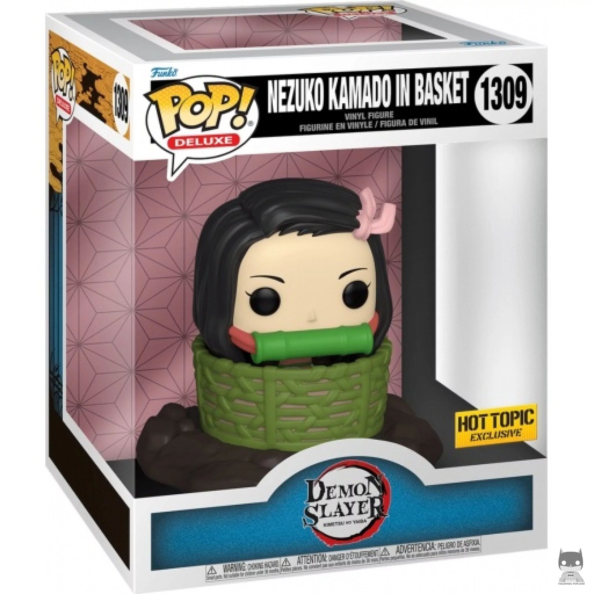 Figura Funko Pop! Nezuko Kamado en la cesta en su caja