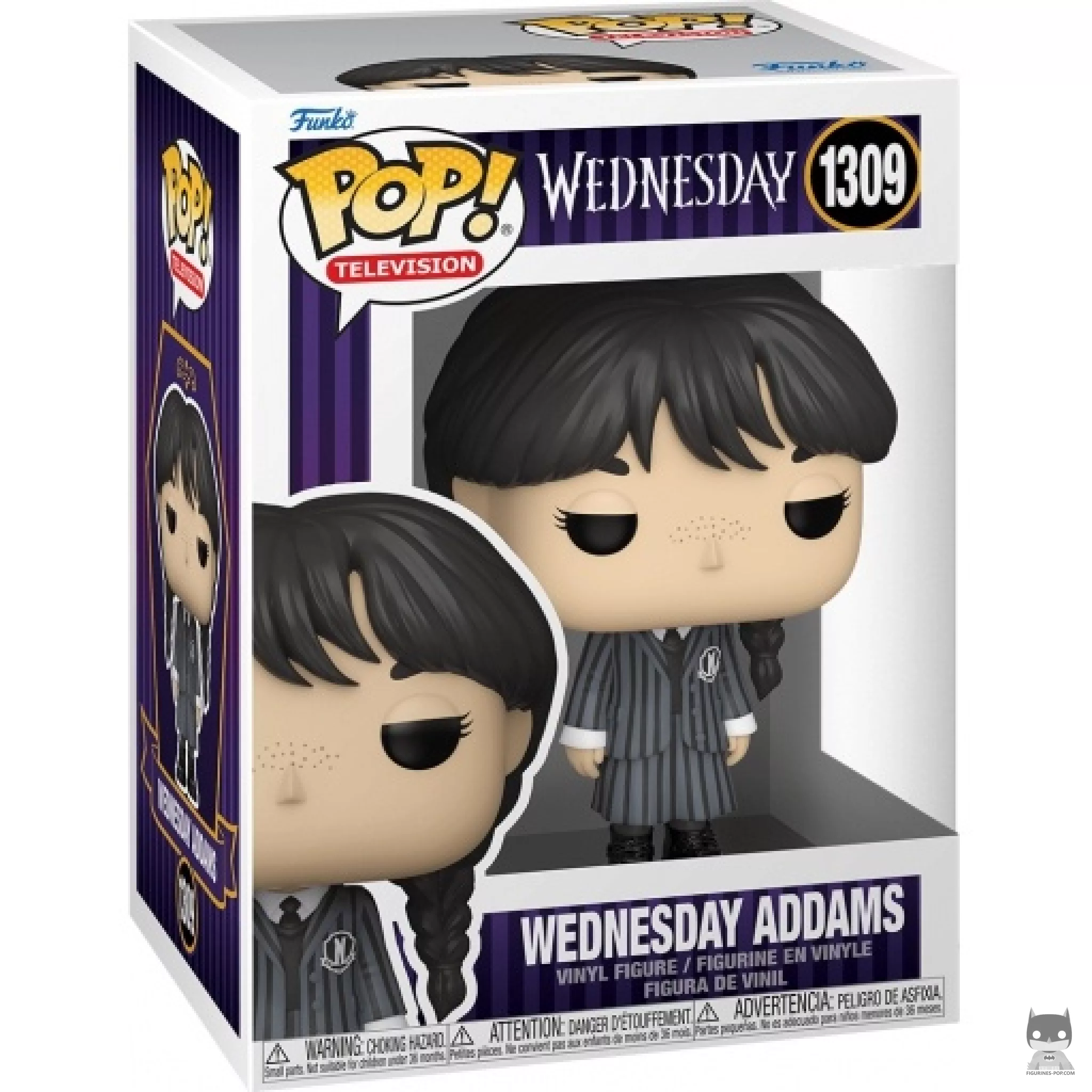 Figura Funko Pop! Miércoles Addams en su caja