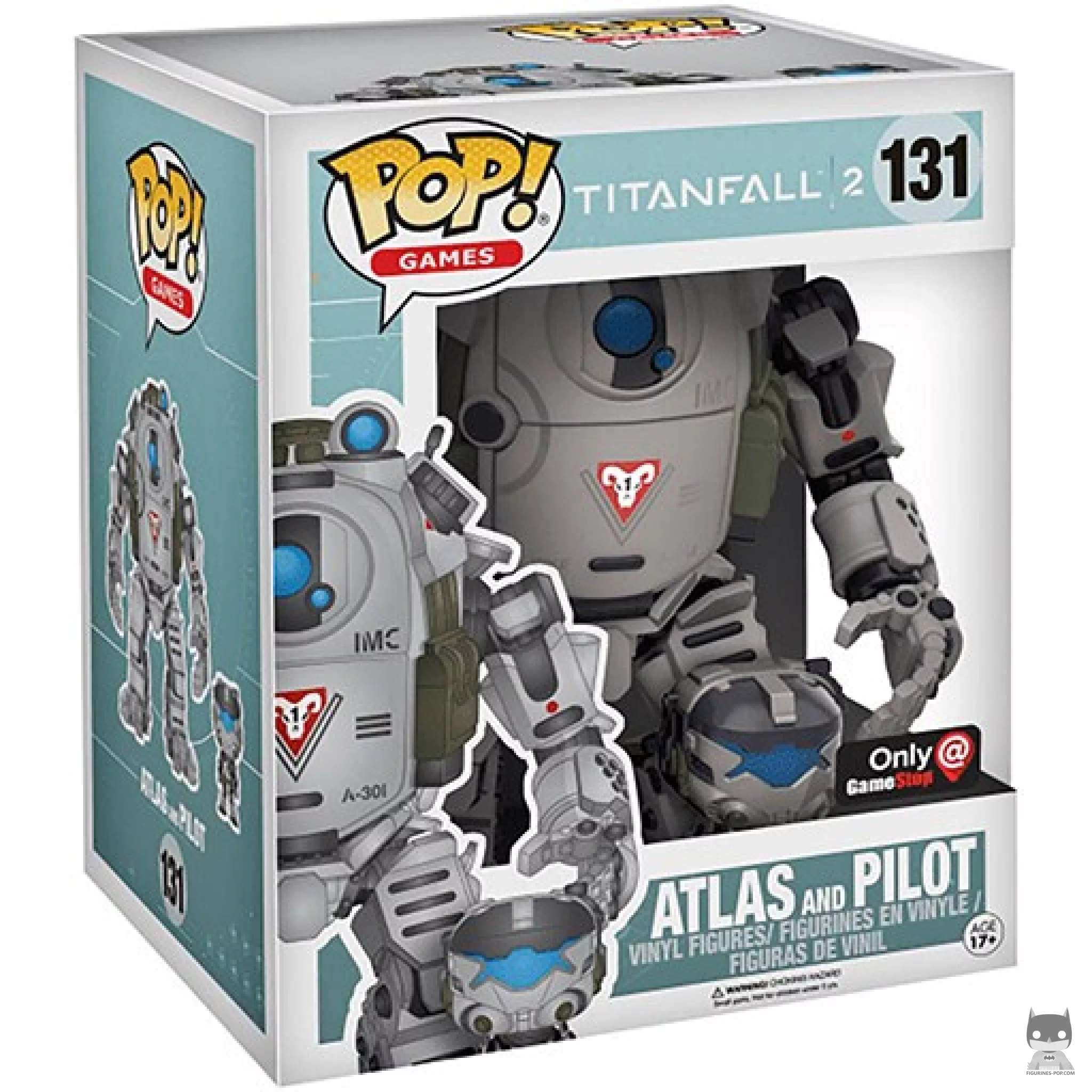 Figura Funko Pop! Atlas & piloto (Supersized) en su caja