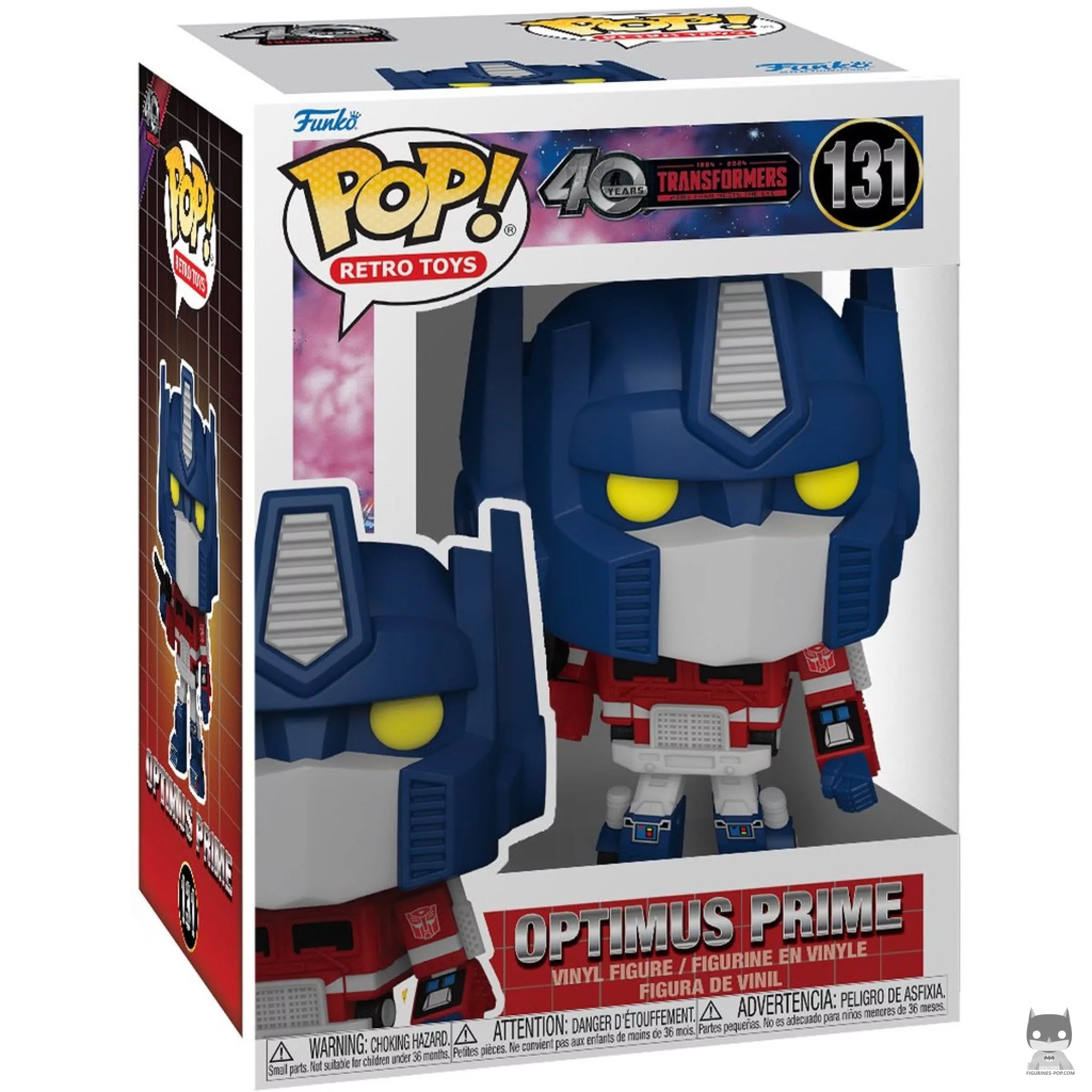 Figura Funko Pop! Optimus Prime en su caja