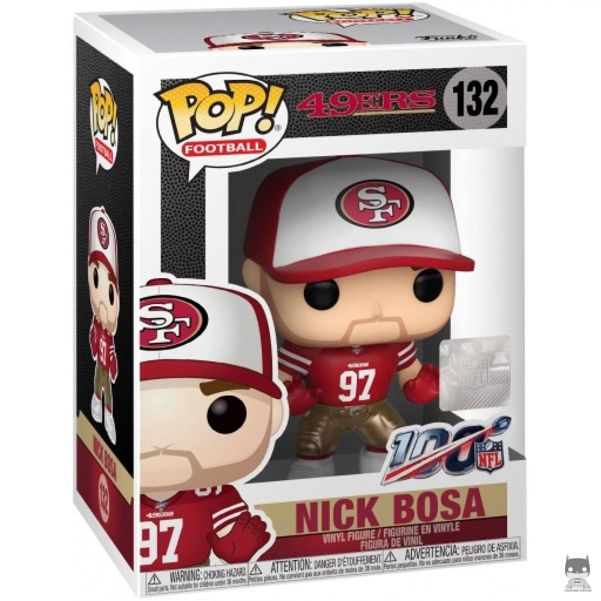 Figura Funko Pop! Nick Bosa en su caja