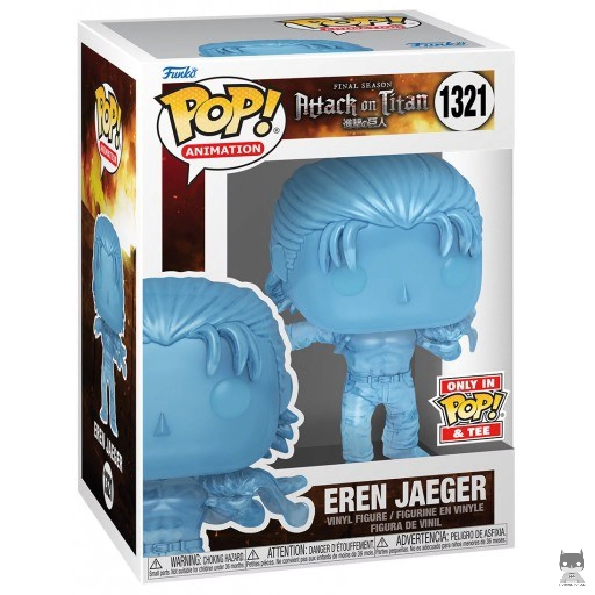 Figura Funko Pop! Eren Jaeger (Translúcido) en su caja