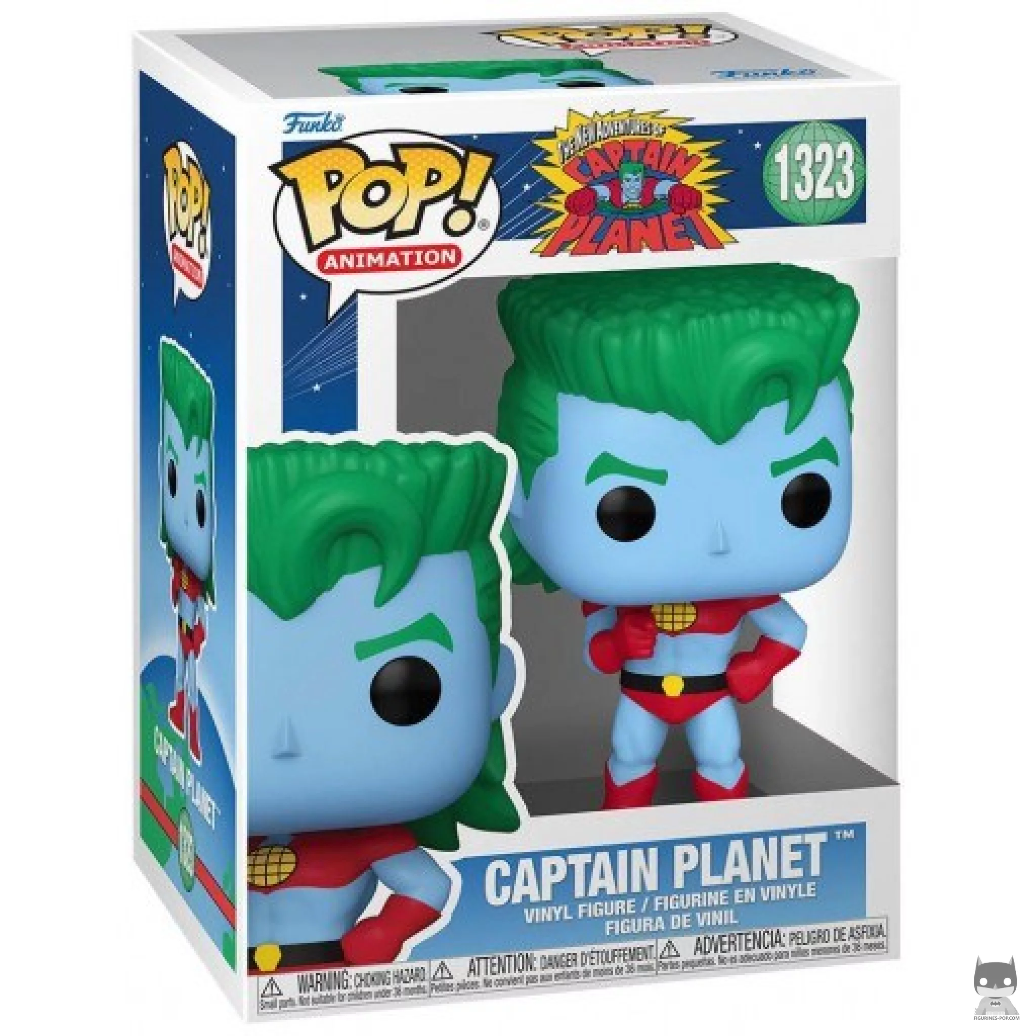 Figura Funko Pop! Capitán Planeta en su caja