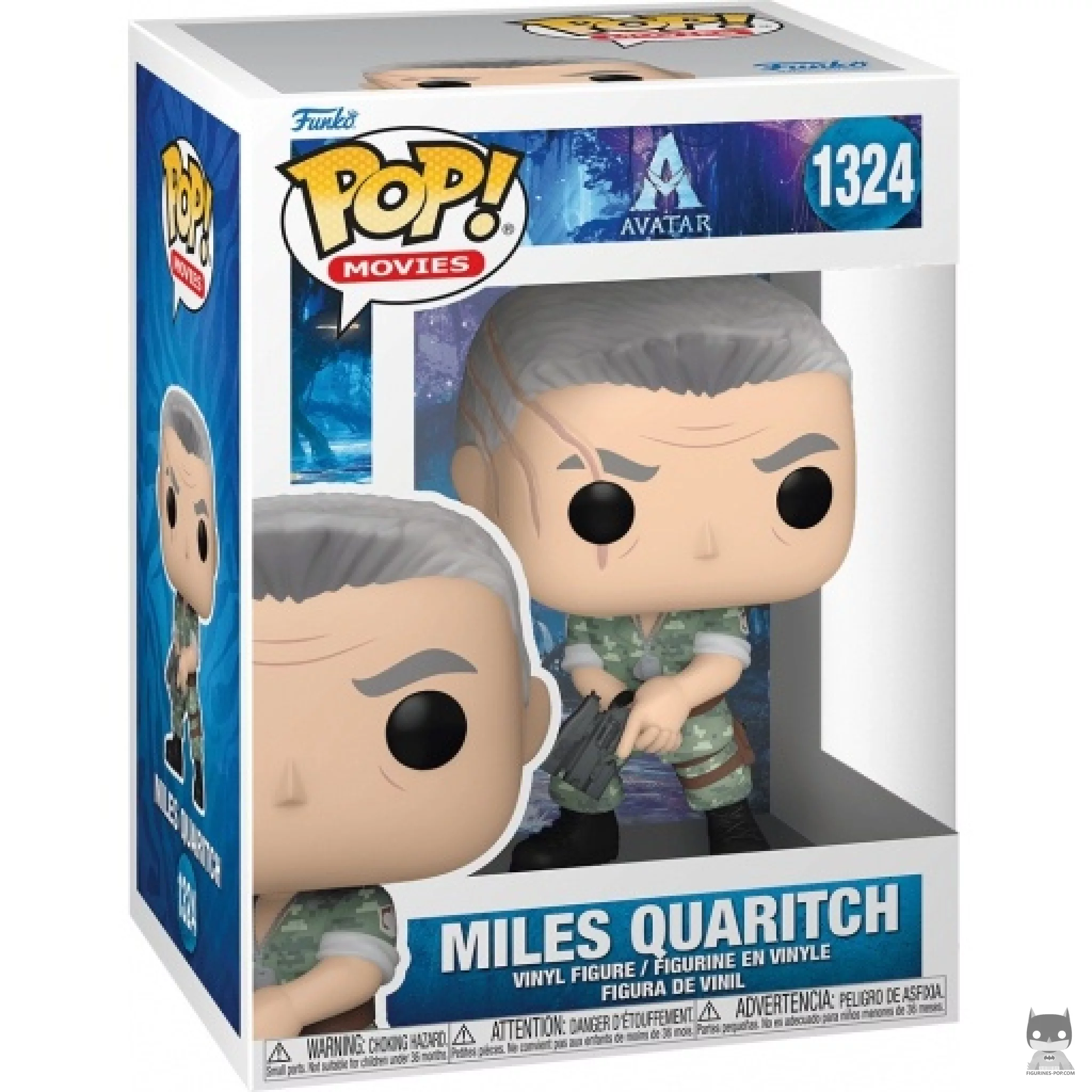 Figura Funko Pop! Miles Quaritch en su caja