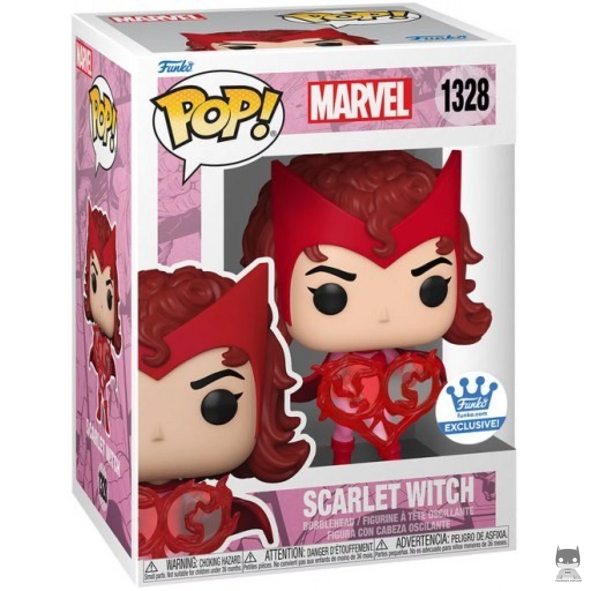 Figura Funko Pop! Bruja Escarlata (San Valentín) en su caja