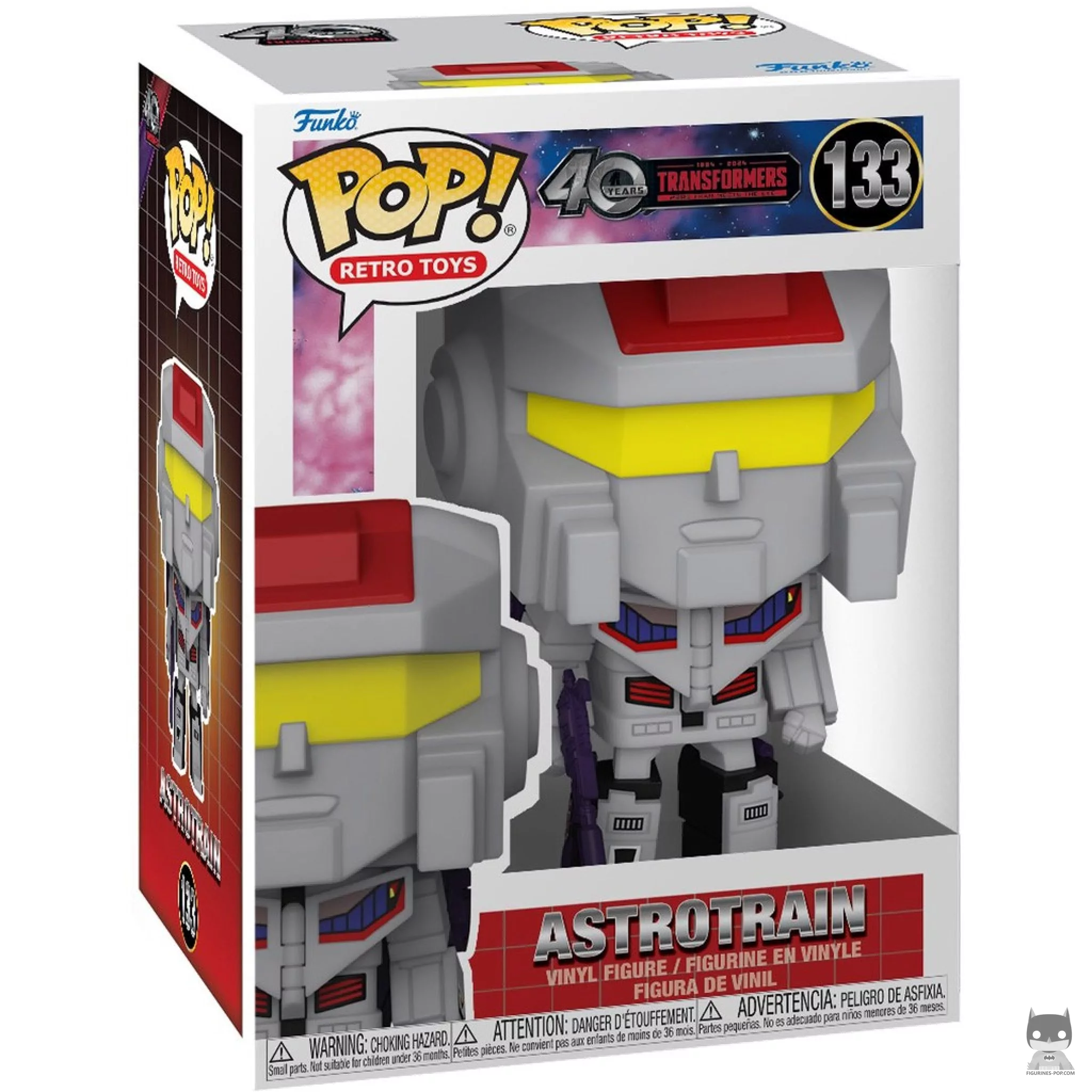 Figura Funko Pop! Astrotrain en su caja