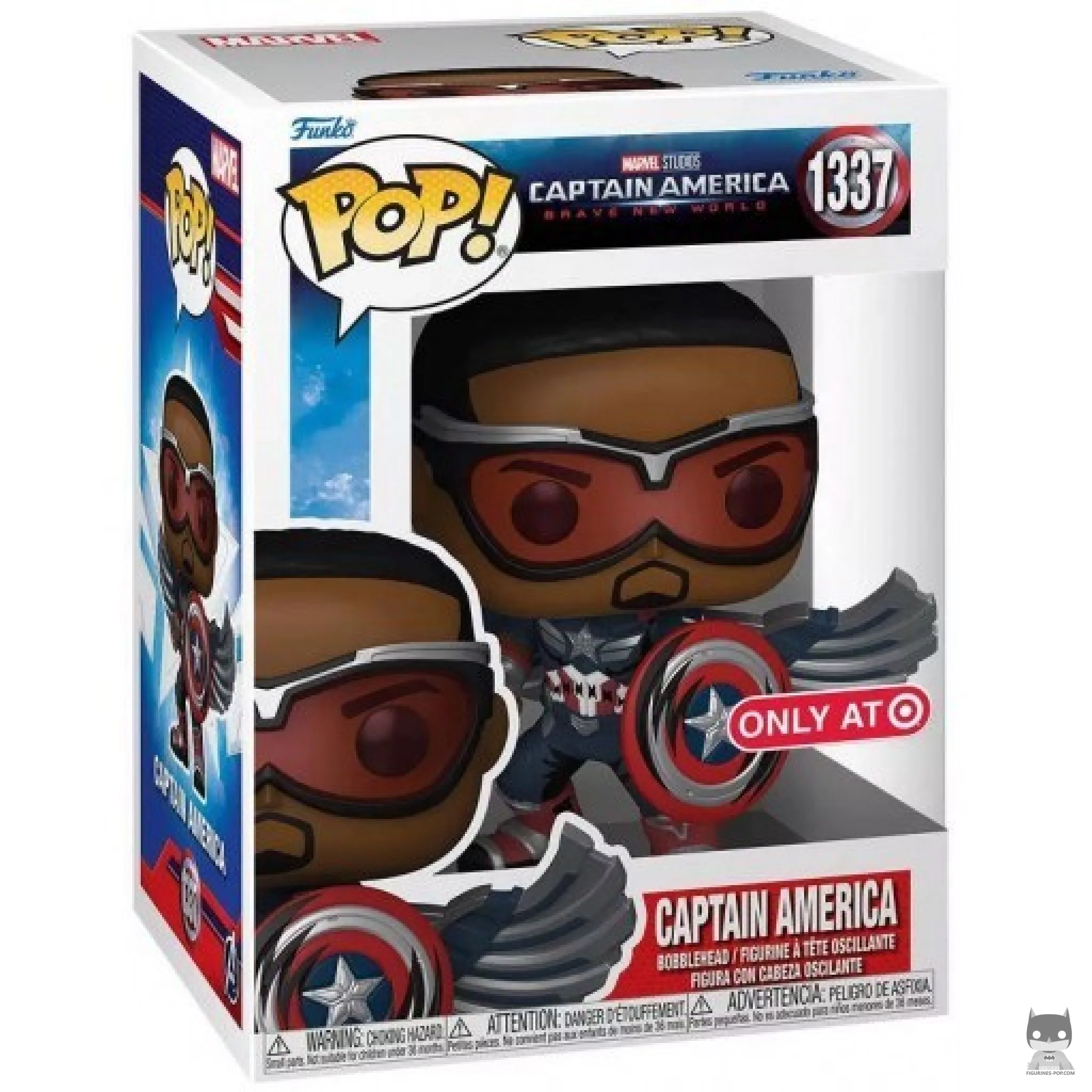 Figura Funko Pop! Capitán América en su caja