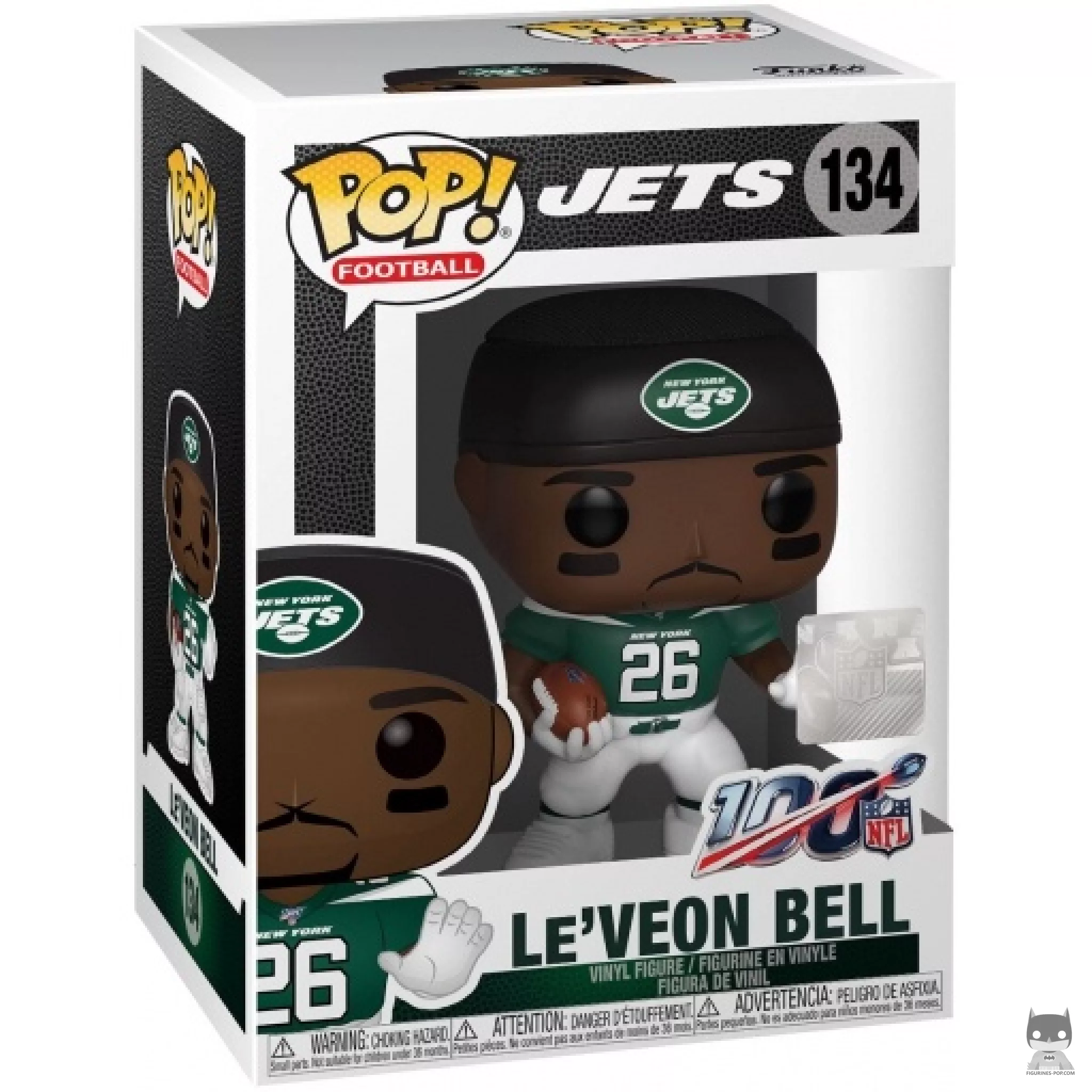 Figura Funko Pop! Le'Veon Bell en su caja