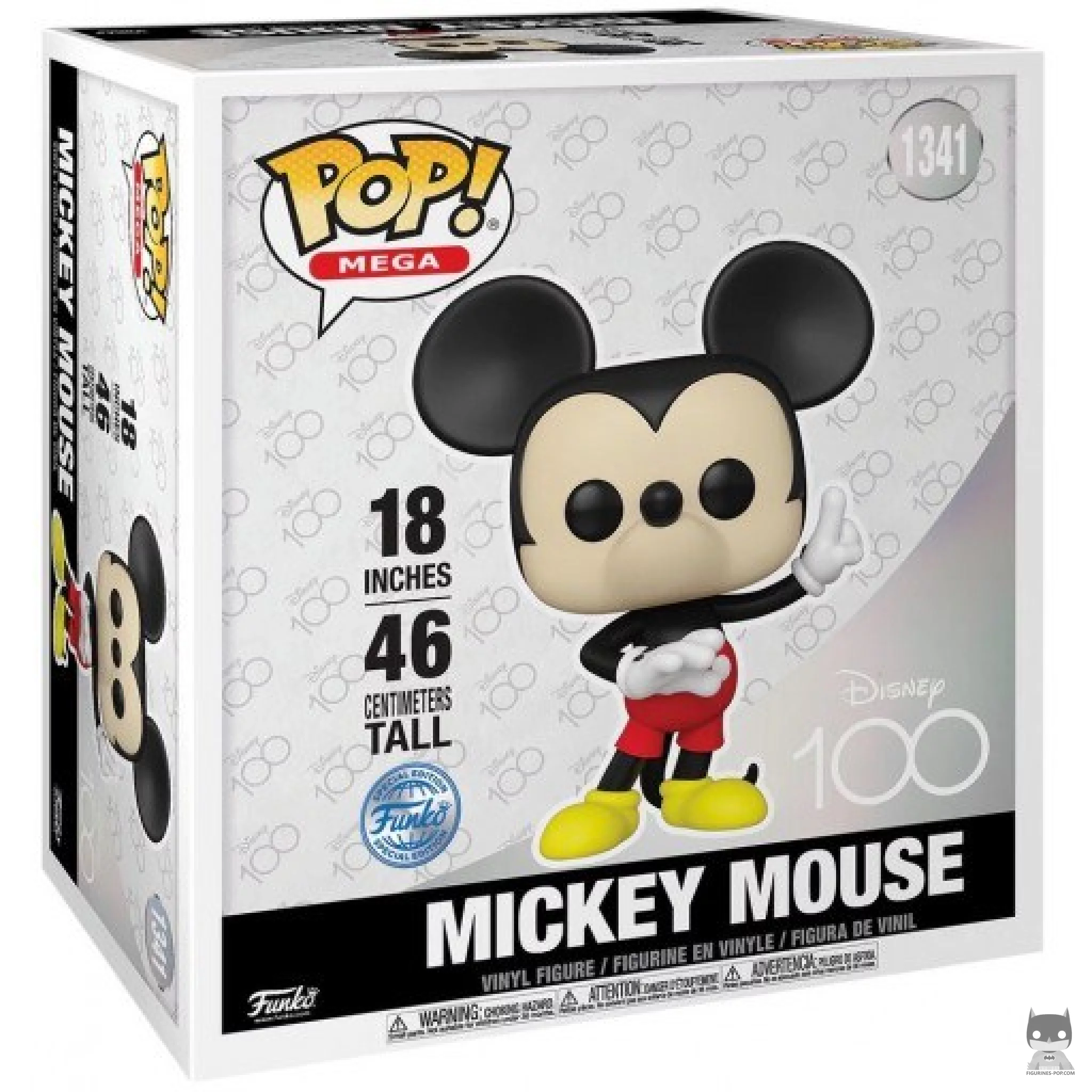 Figura Funko Pop! Mickey Mouse (Supersized 18'') en su caja