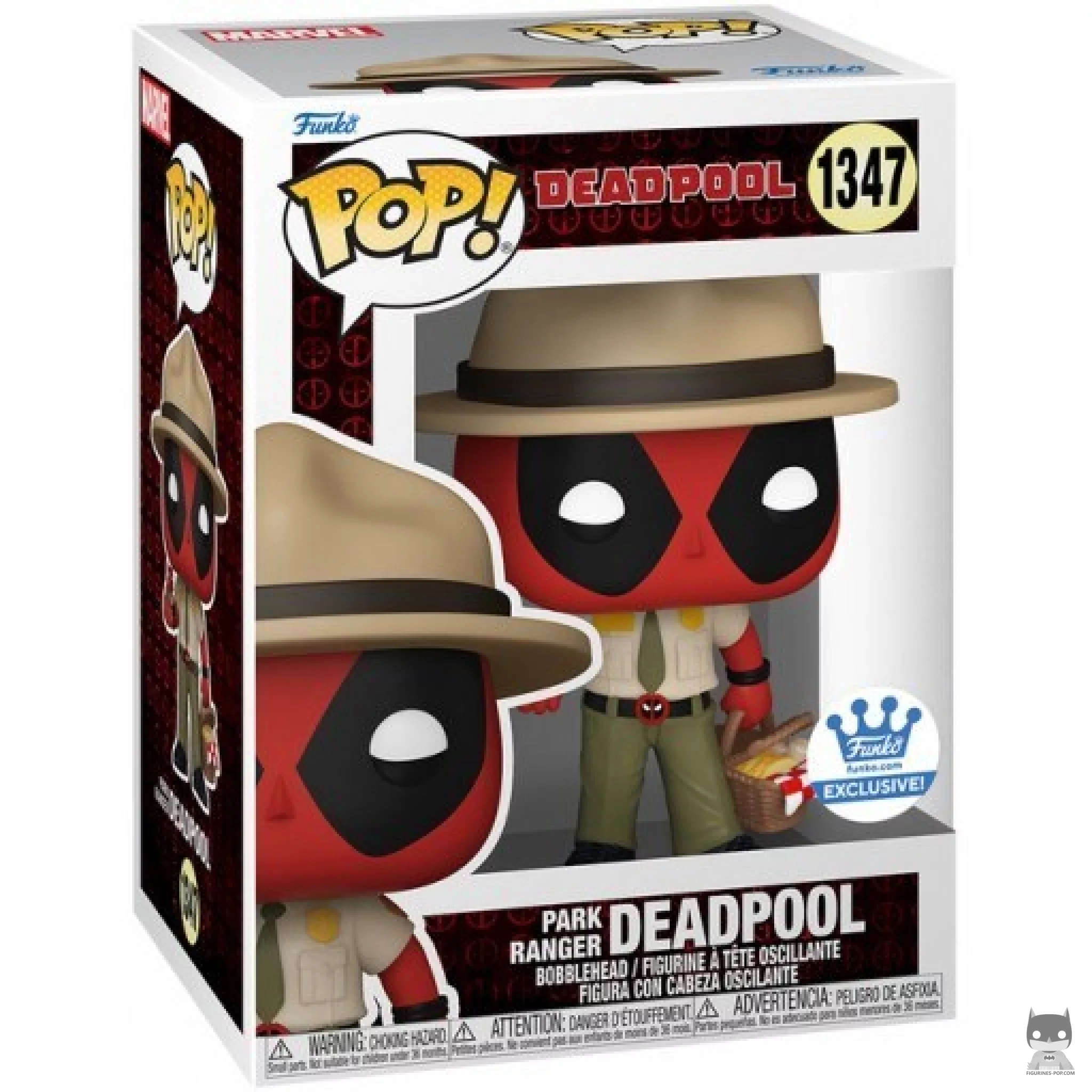 Figura Funko Pop! Deadpool guardabosques en su caja
