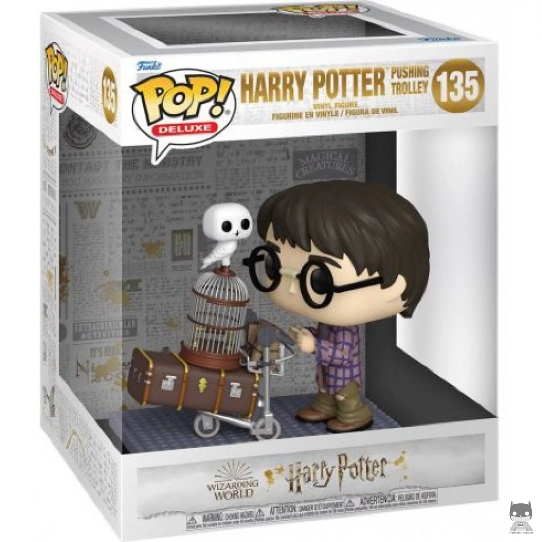 Figura Funko Pop! Harry Potter empujando el carrito en su caja