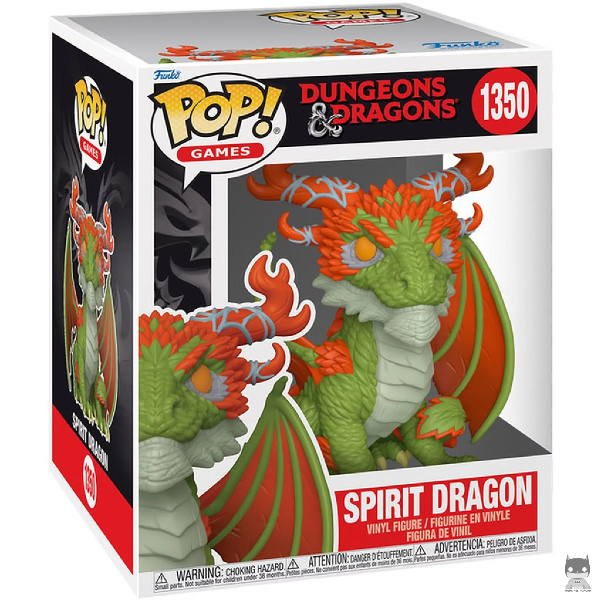Figura Funko Pop! Dragón espiritual (Supersized) en su caja