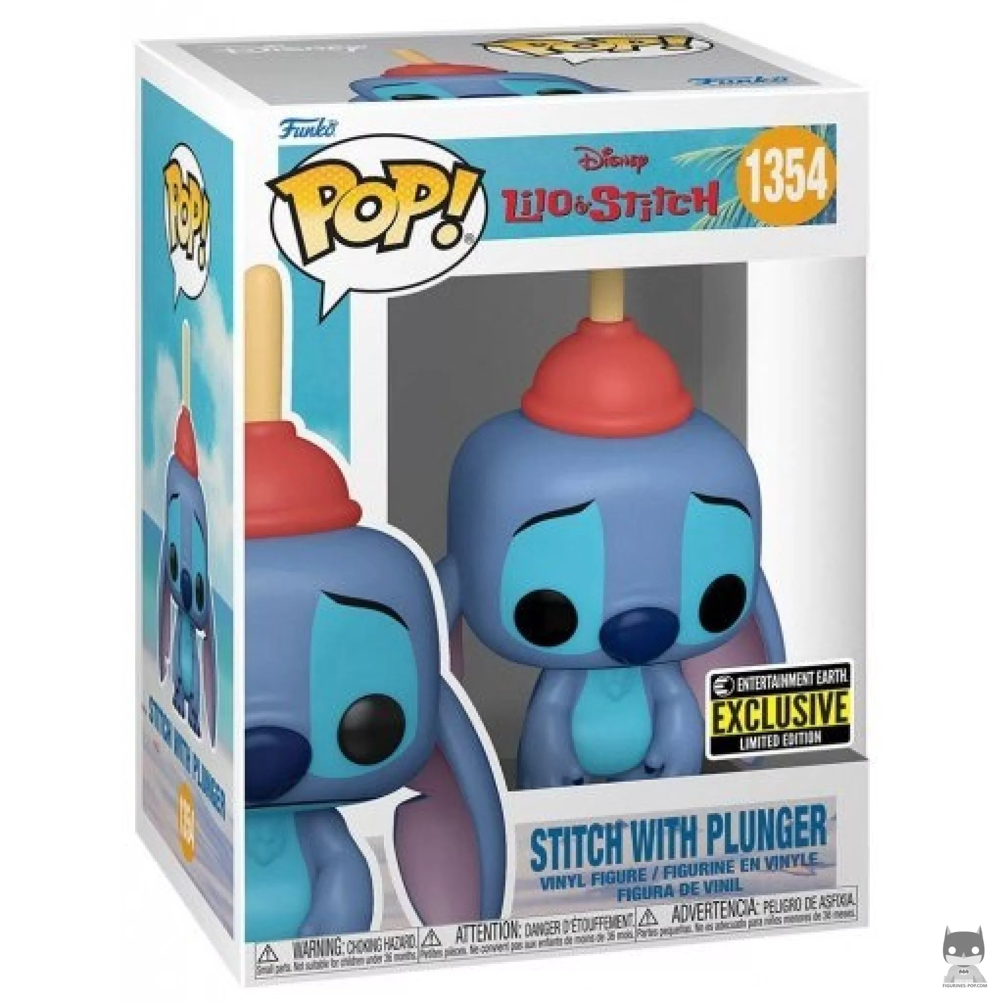 Figura Funko Pop! Stitch con desatascador en su caja