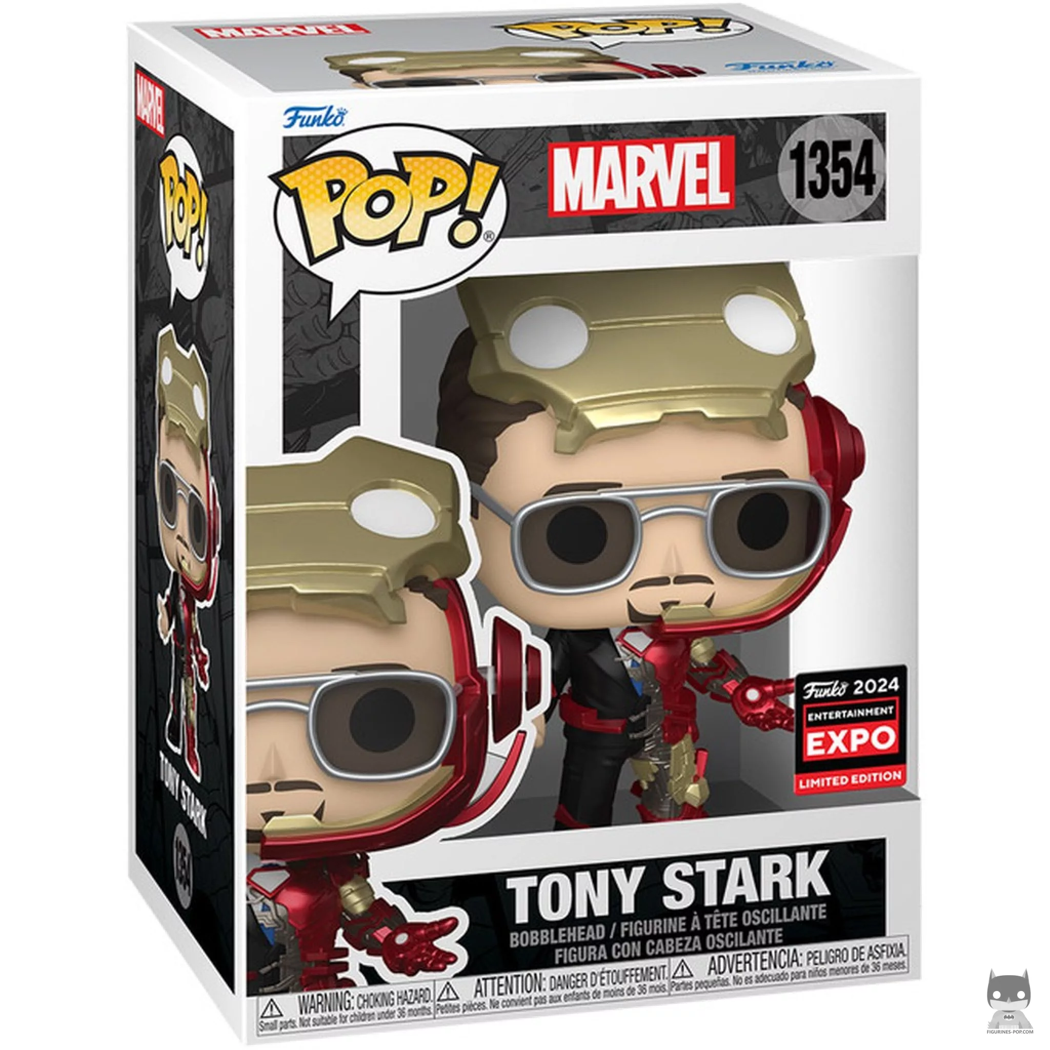 Figura Funko Pop! Tony Stark (Invocando la armadura) en su caja