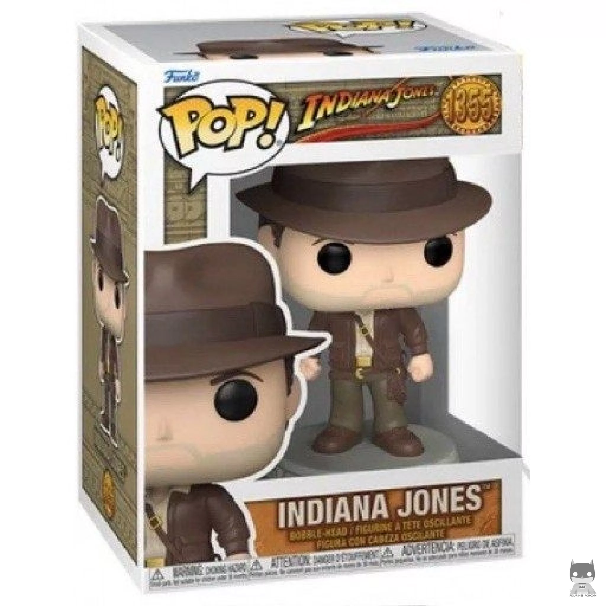 Figura Funko Pop! Indiana Jones con chaqueta en su caja