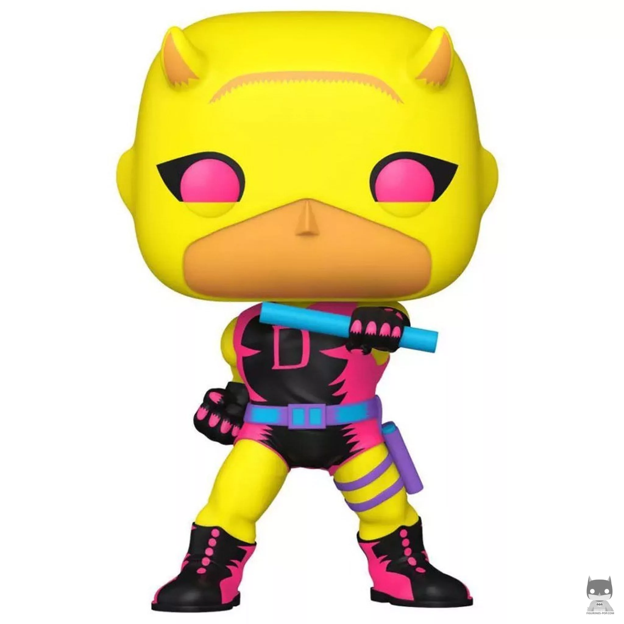 Figura Funko Pop! Daredevil (Primera aparición) (Luz negra) (Marvel Comics)