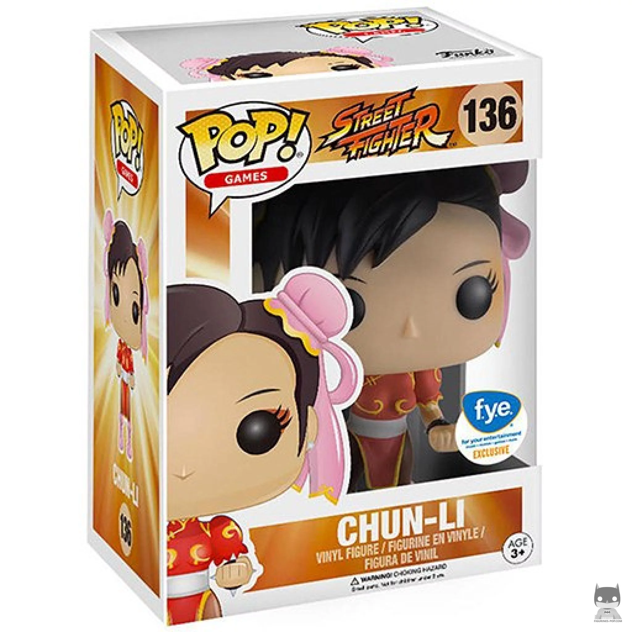 Figura Funko Pop! Chun-Li (Rojo) en su caja