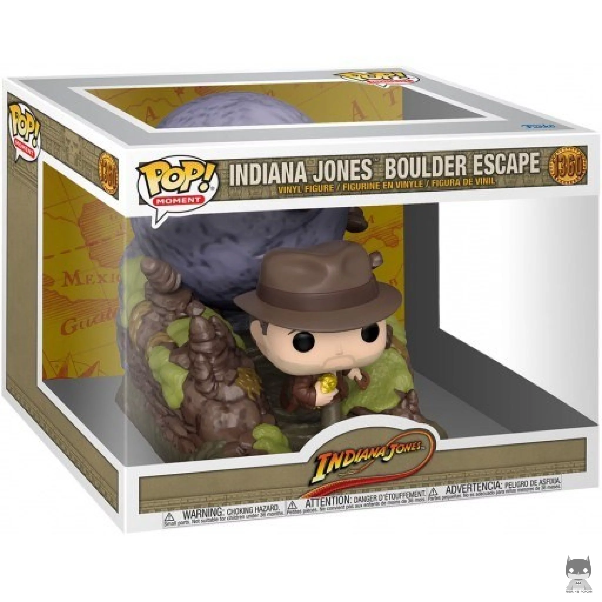 Figura Funko Pop! Indiana Jones y la roca en su caja