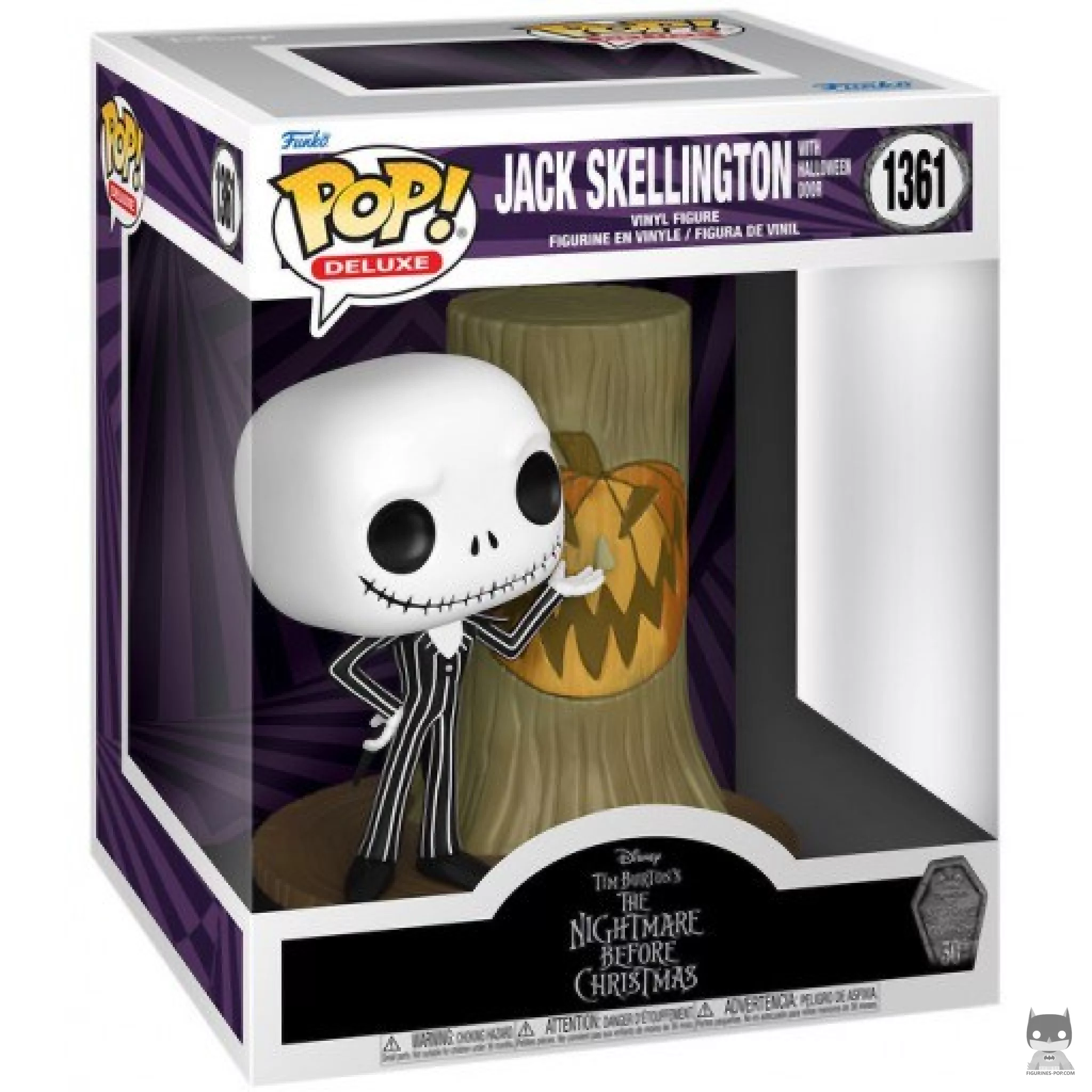 Figura Funko Pop! Jack Skellington con la puerta de Halloween en su caja