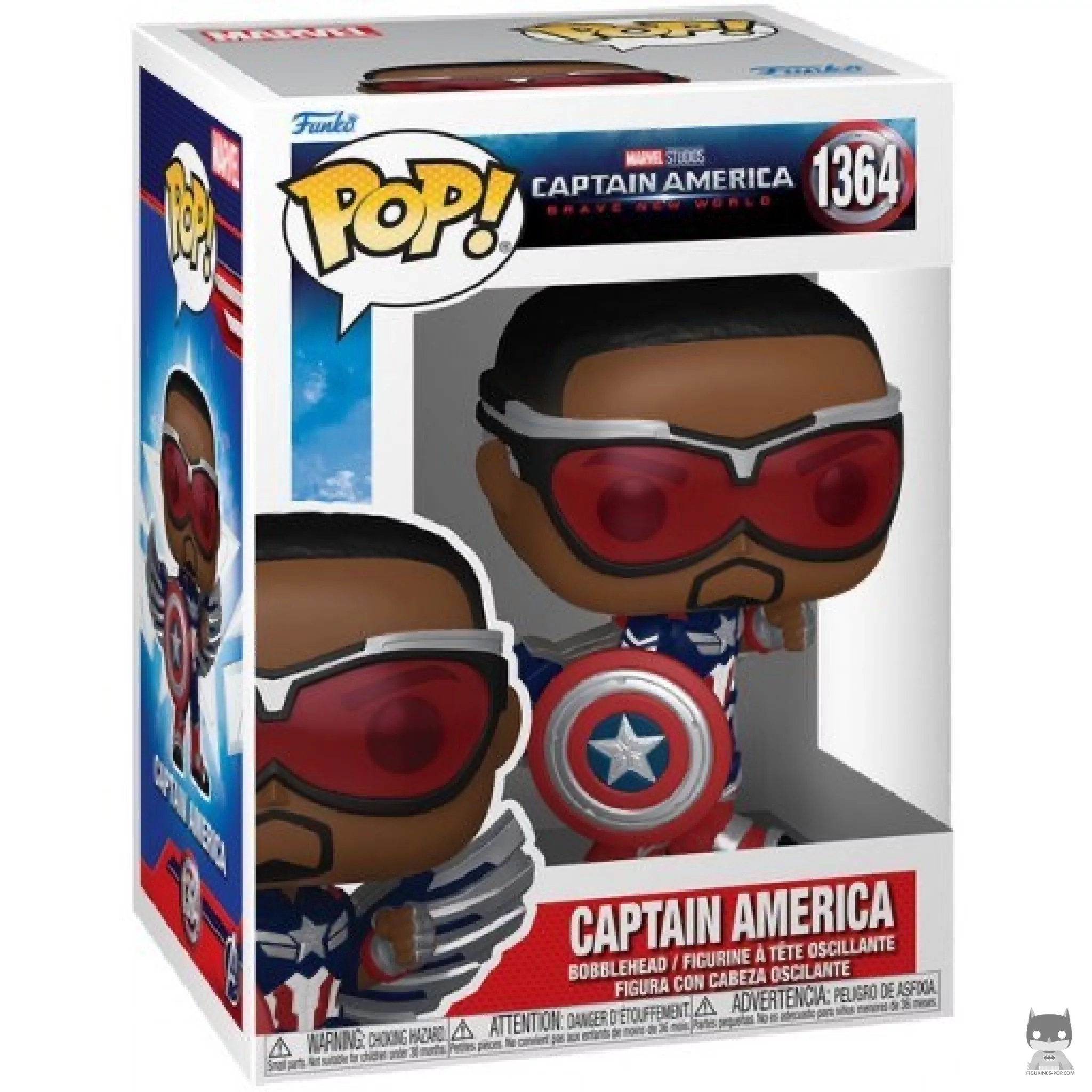 Figura Funko Pop! Capitán América en su caja