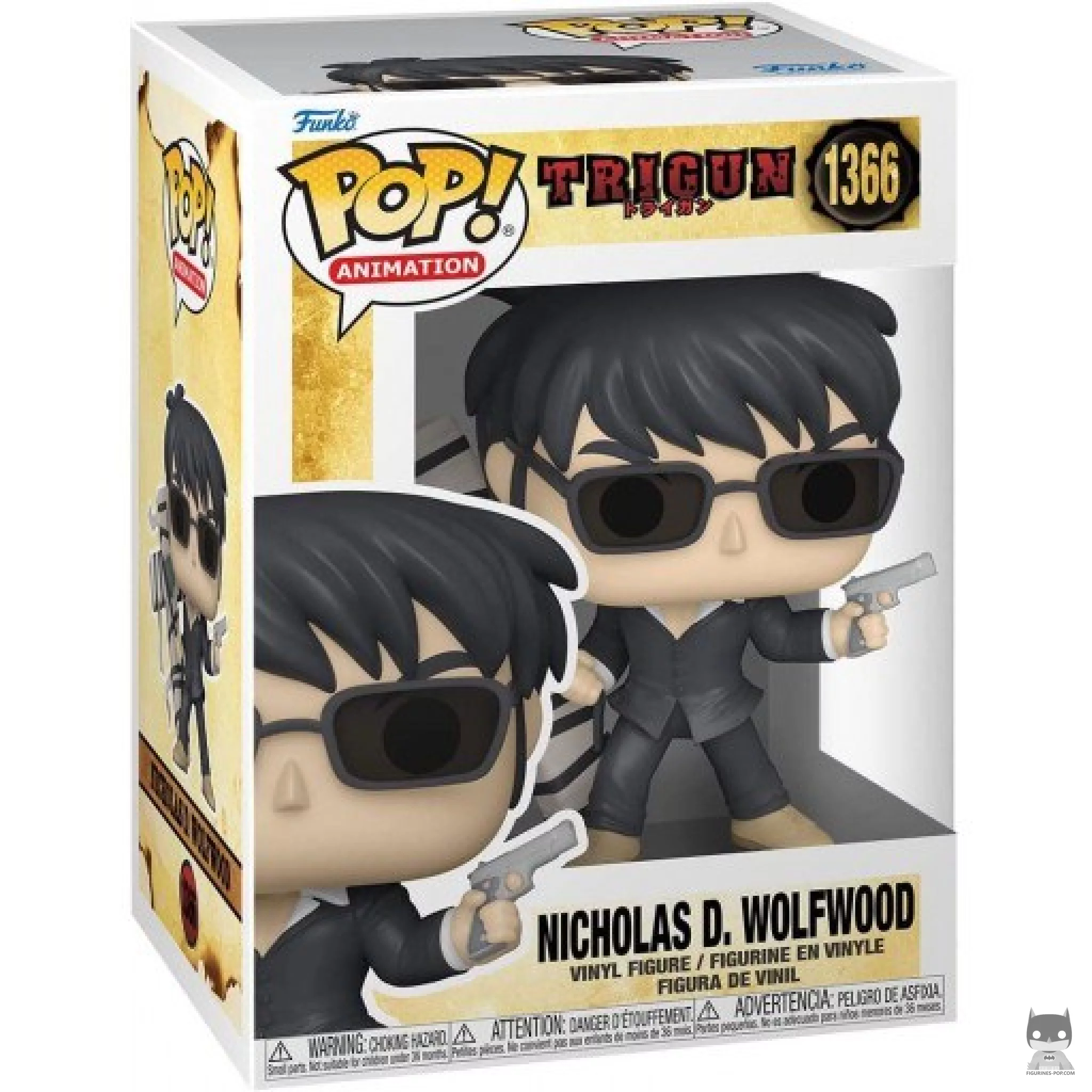 Figura Funko Pop! Nicholas D. Wolfwood en su caja