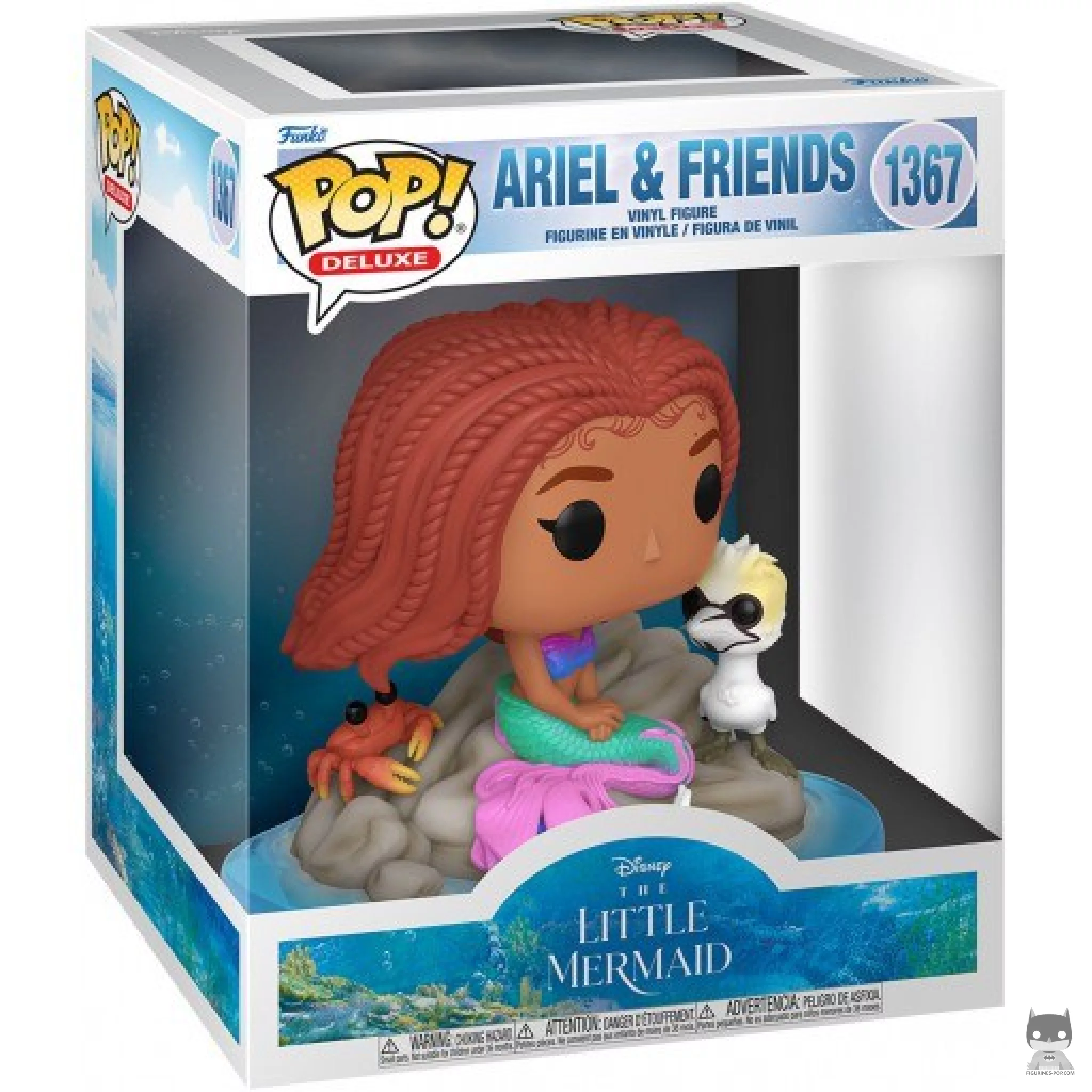 Figura Funko Pop! Ariel y sus amigos en su caja