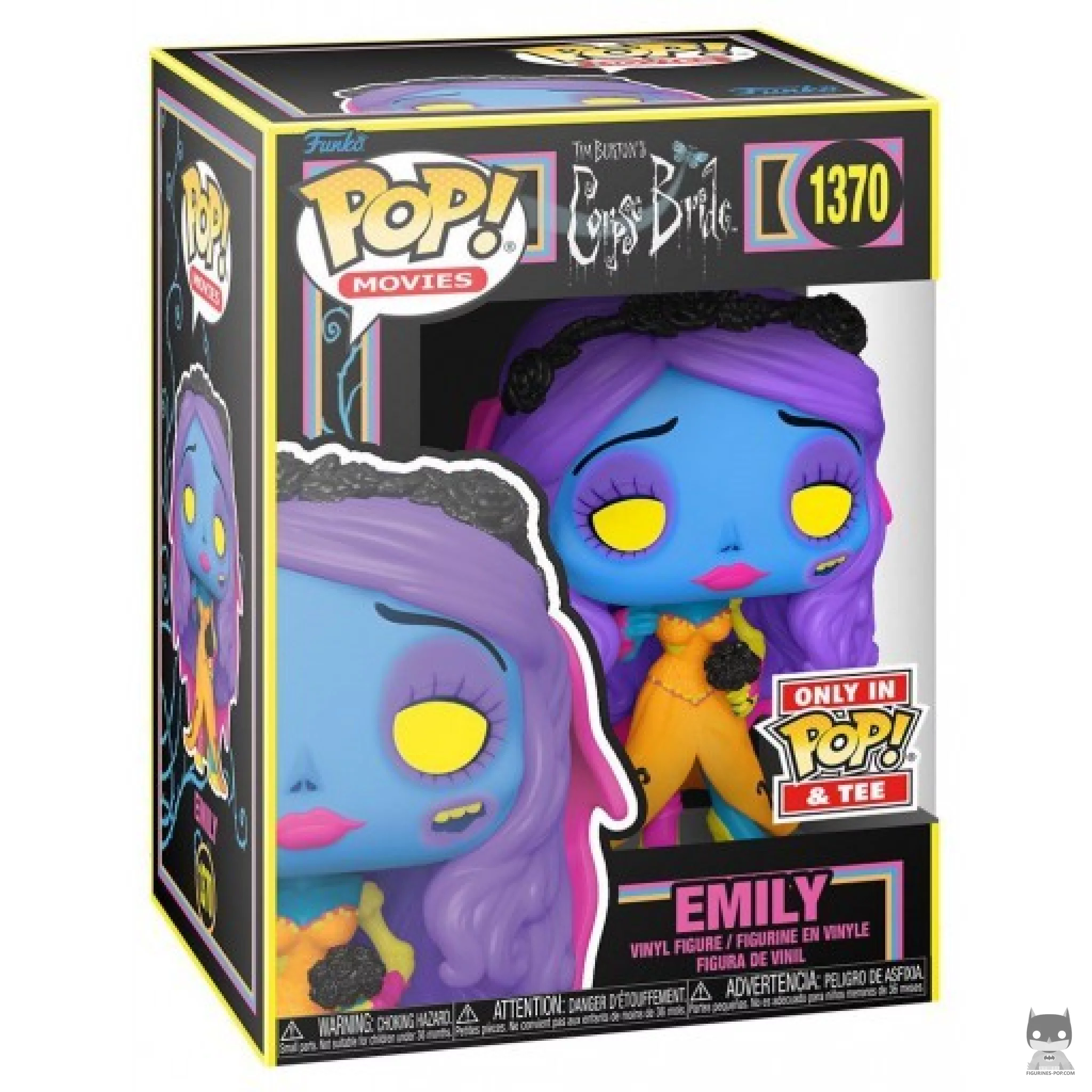 Figura Funko Pop! Emily (Luz negra) en su caja