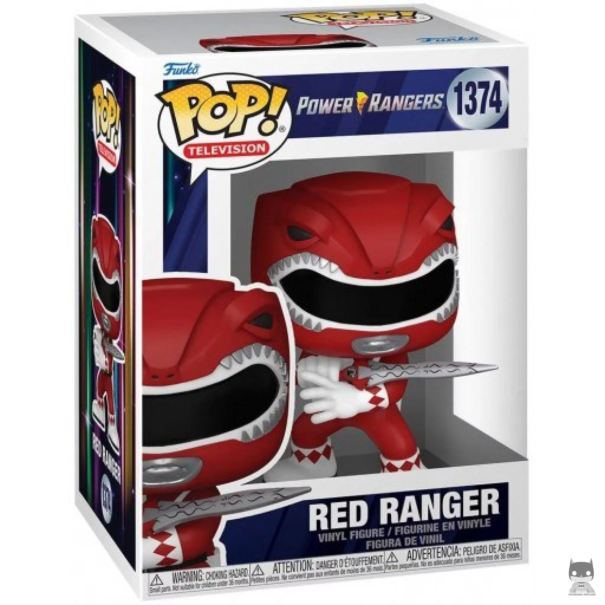 Figura Funko Pop! Ranger Rojo en su caja