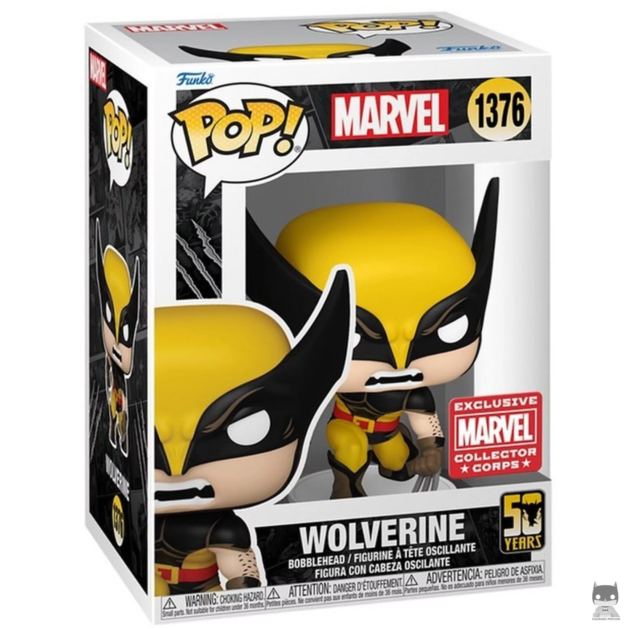 Figura Funko Pop! Lobezno (50.º aniversario) en su caja