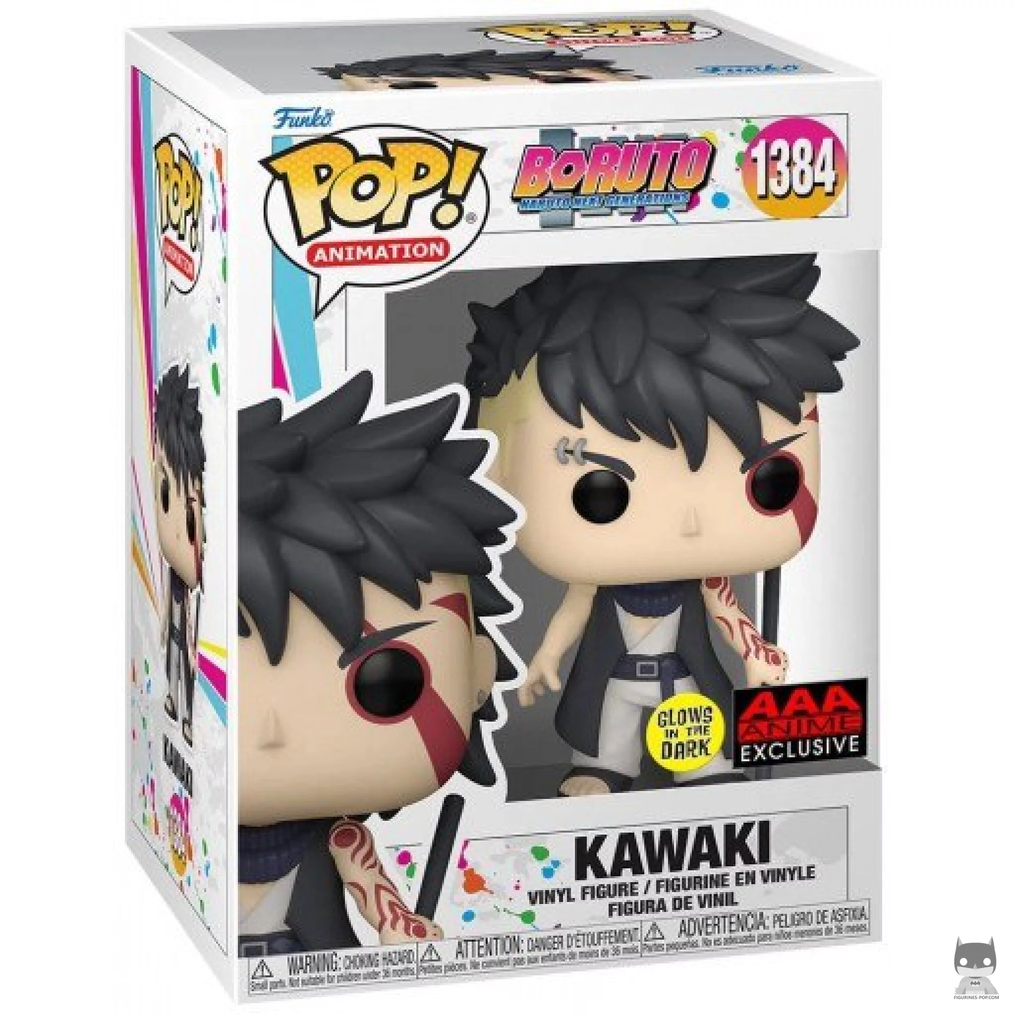 Figura Funko Pop! Kawaki (Brilla en la oscuridad) en su caja