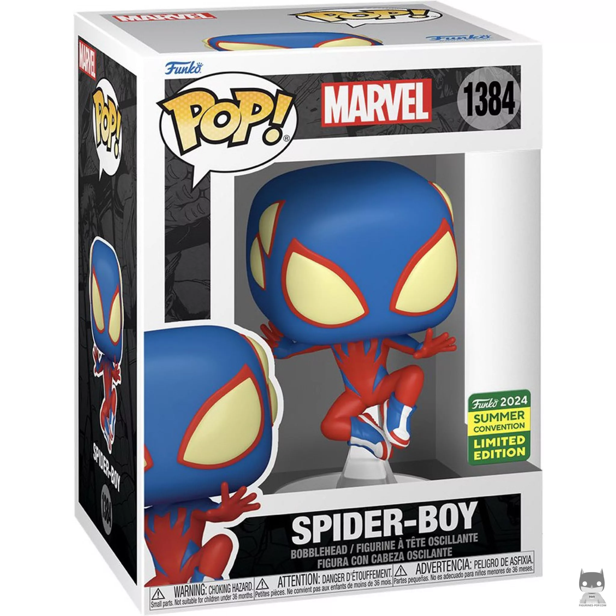 Figura Funko Pop! Spider-Boy en su caja