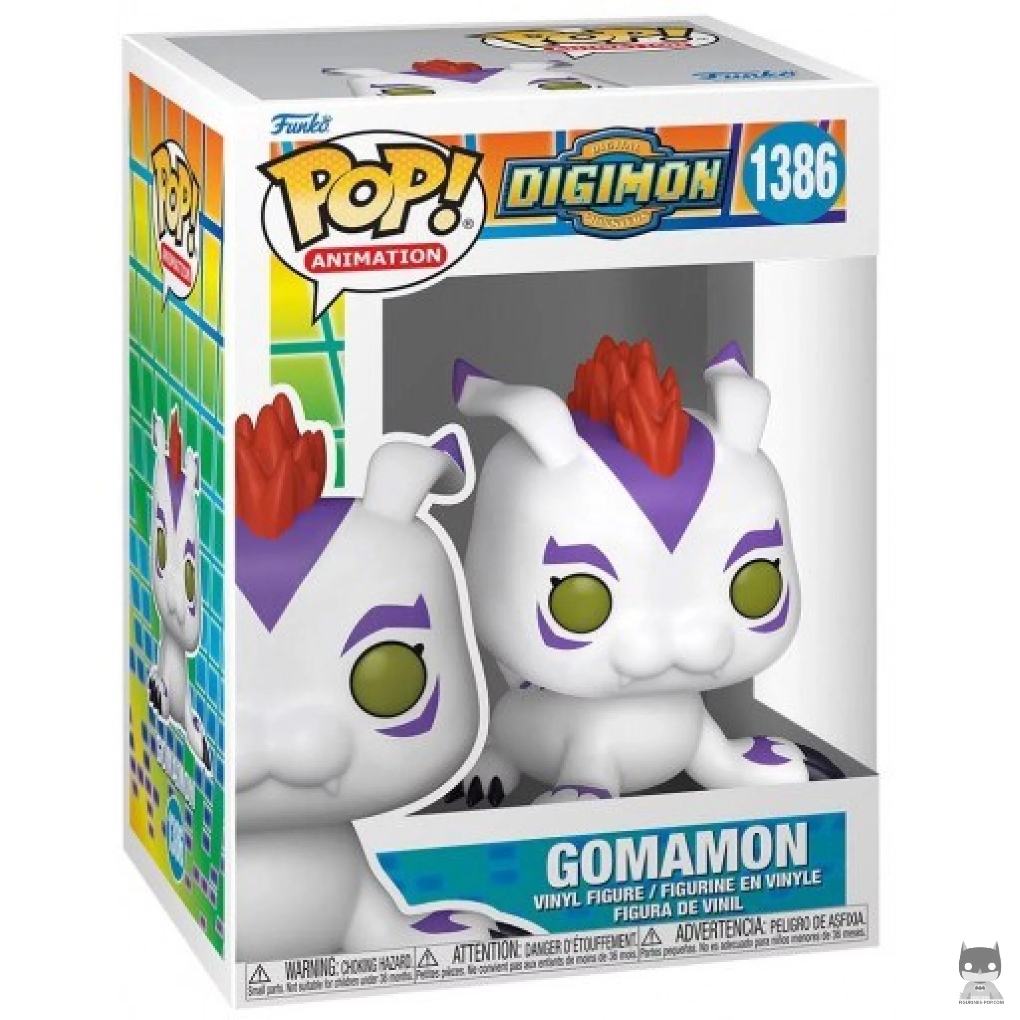 Figura Funko Pop! Gomamon en su caja