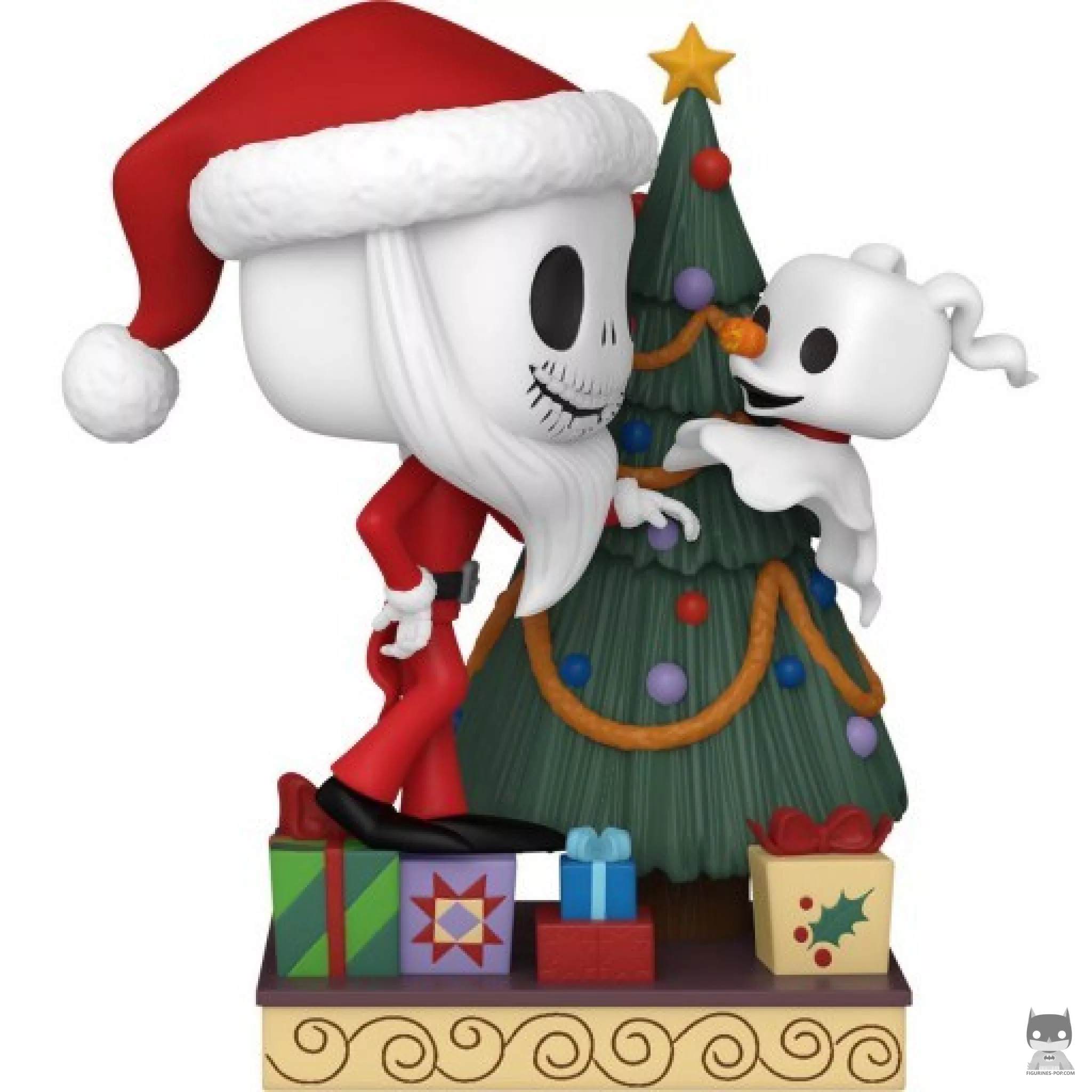 Figura Funko Pop! Jack Skellington y Zero con árbol (Pesadilla antes de Navidad)