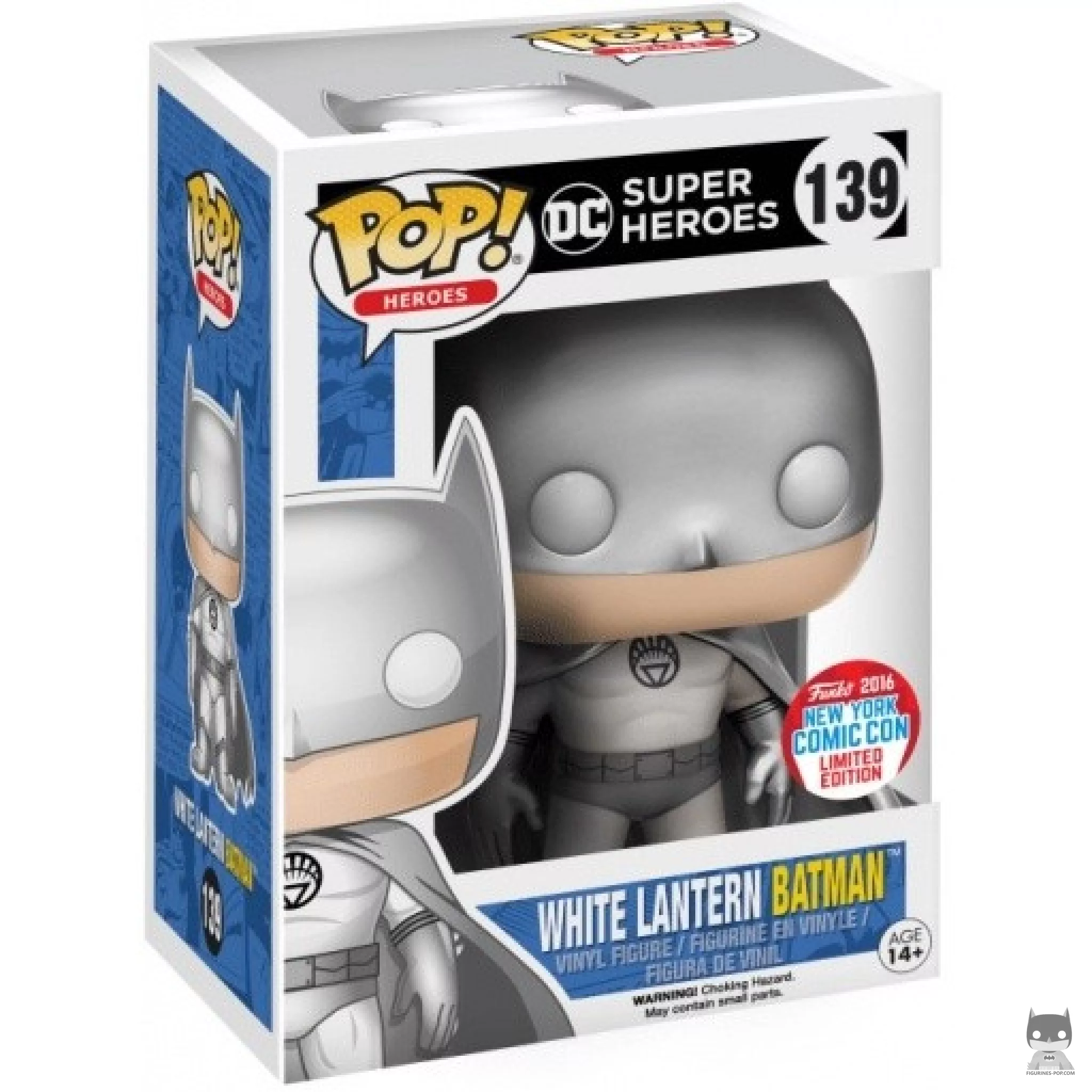 Figura Funko Pop! Batman Linterna Blanca (Plateado) en su caja