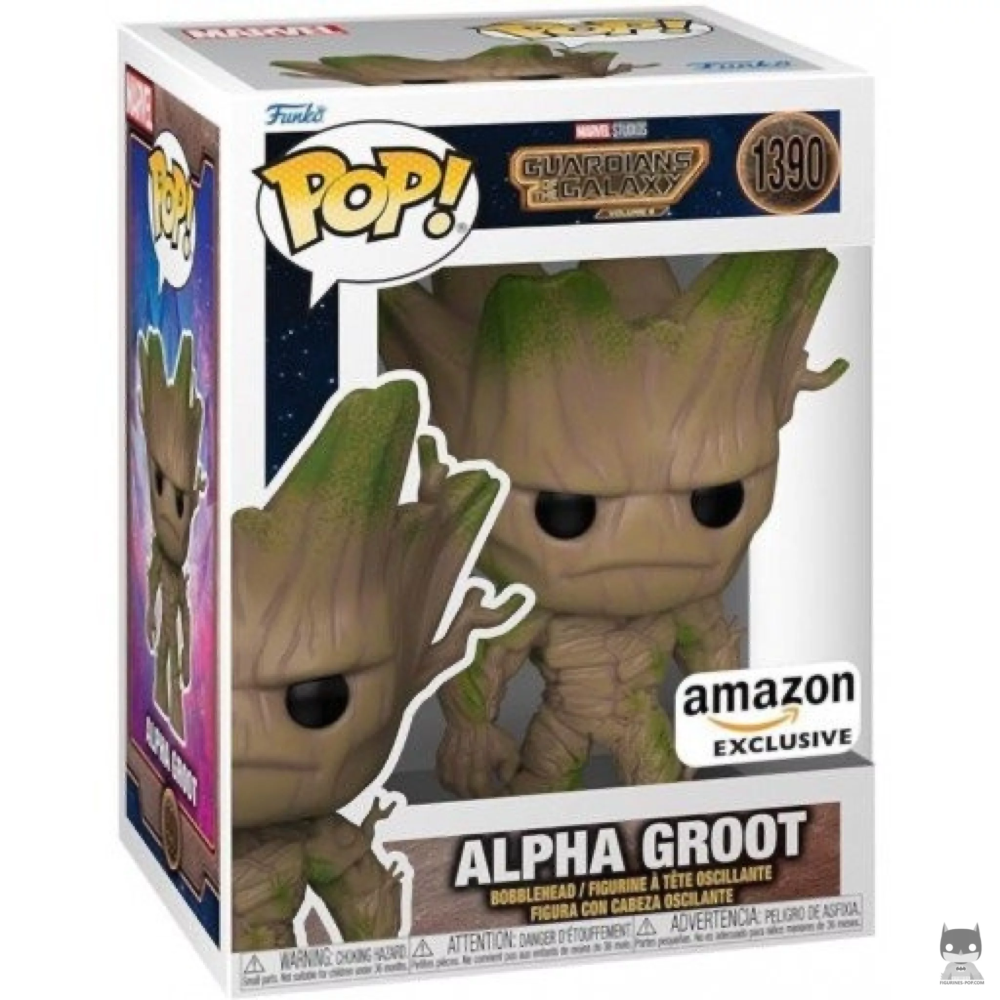 Figura Funko Pop! Groot Alfa en su caja