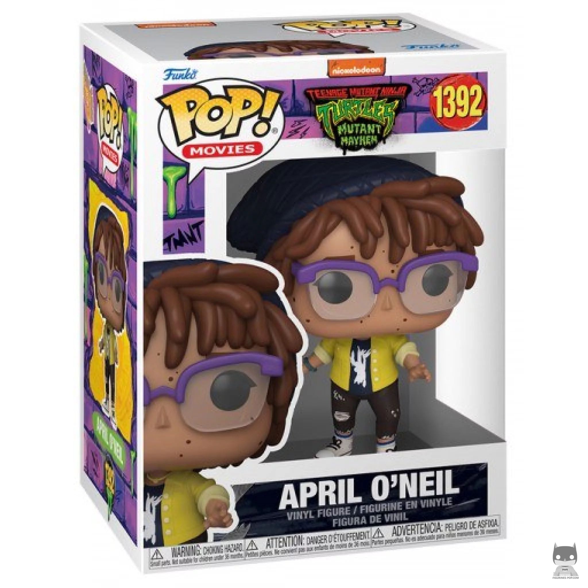 Figura Funko Pop! April O'Neil en su caja