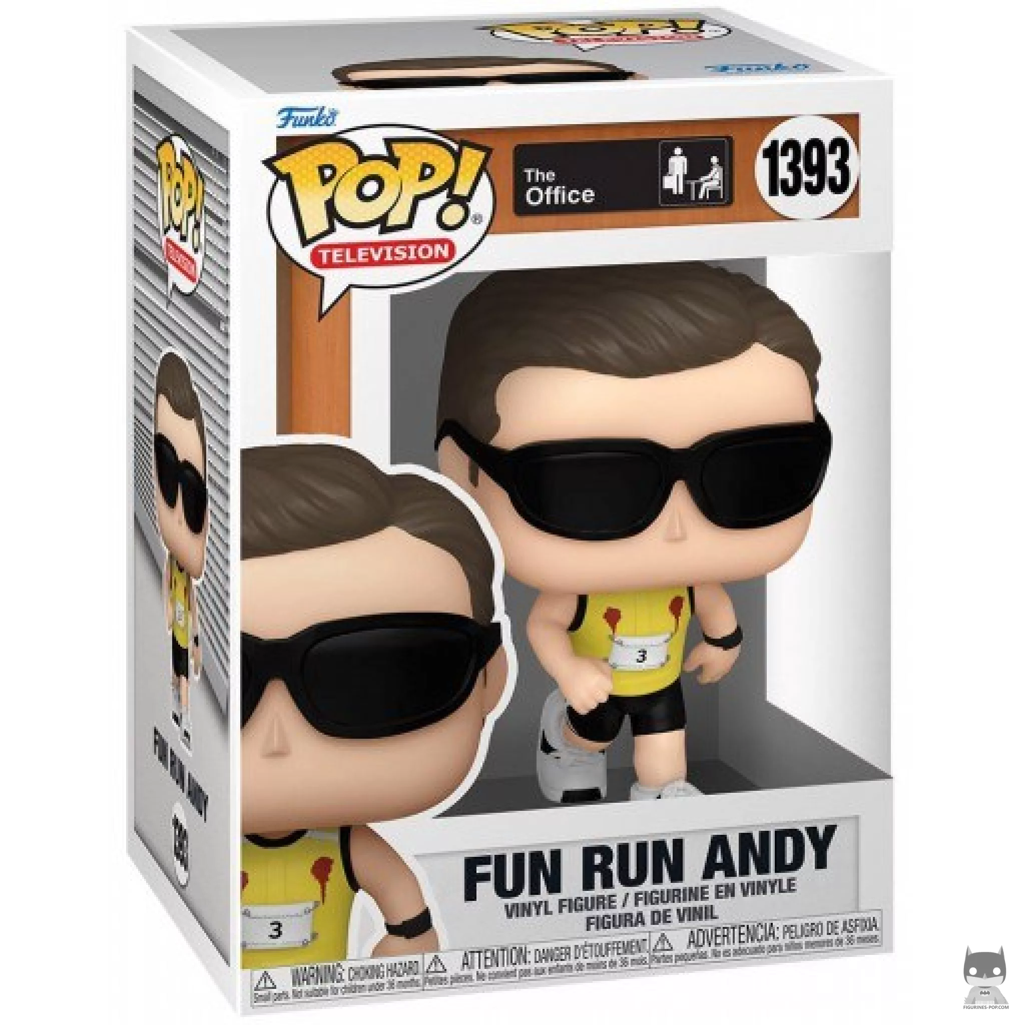 Figura Funko Pop! Andy en la carrera solidaria en su caja