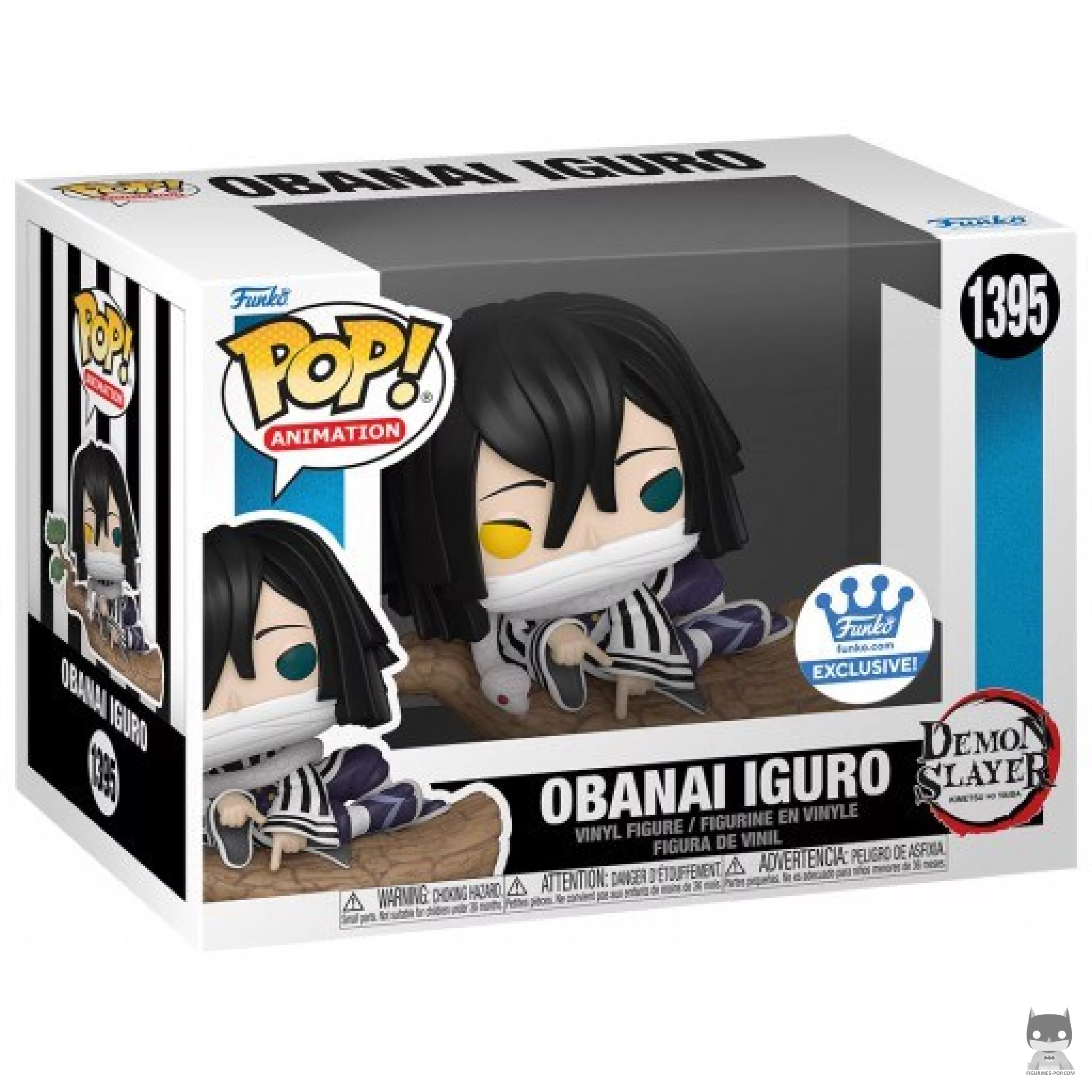 Figura Funko Pop! Obanai Iguro en su caja